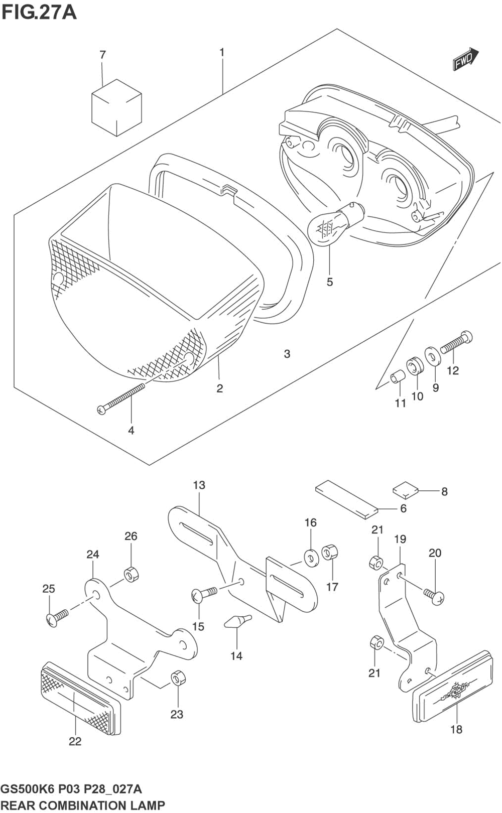 Rear combination lamp (model k4_k5_k6)