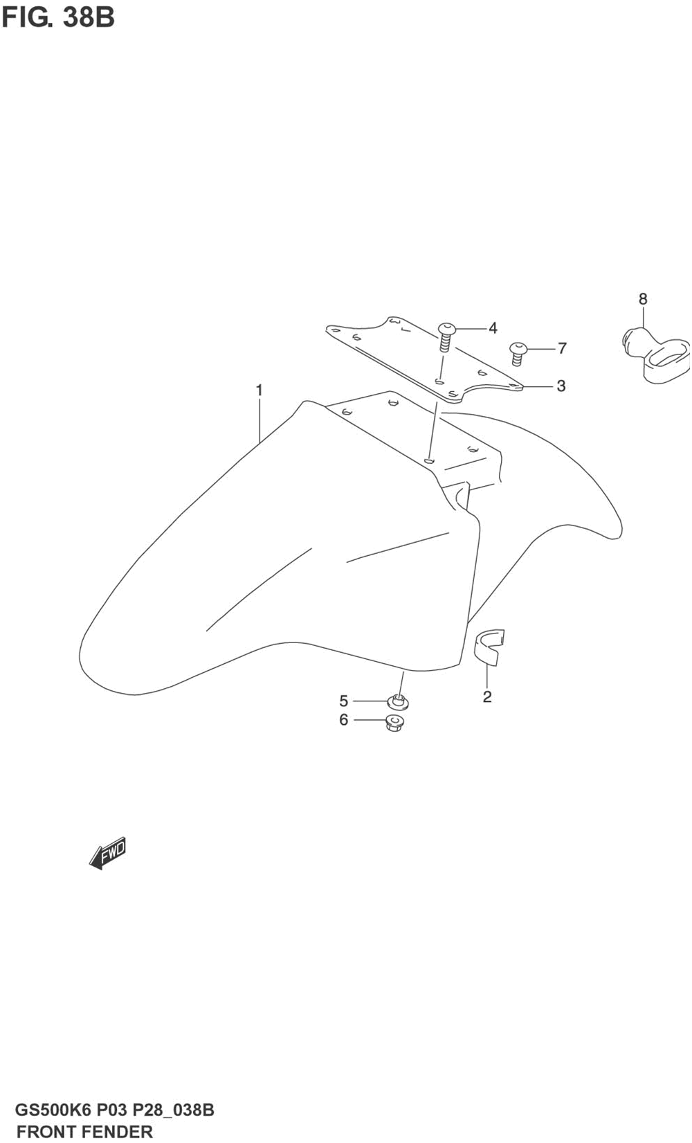 Front fender (model k5)