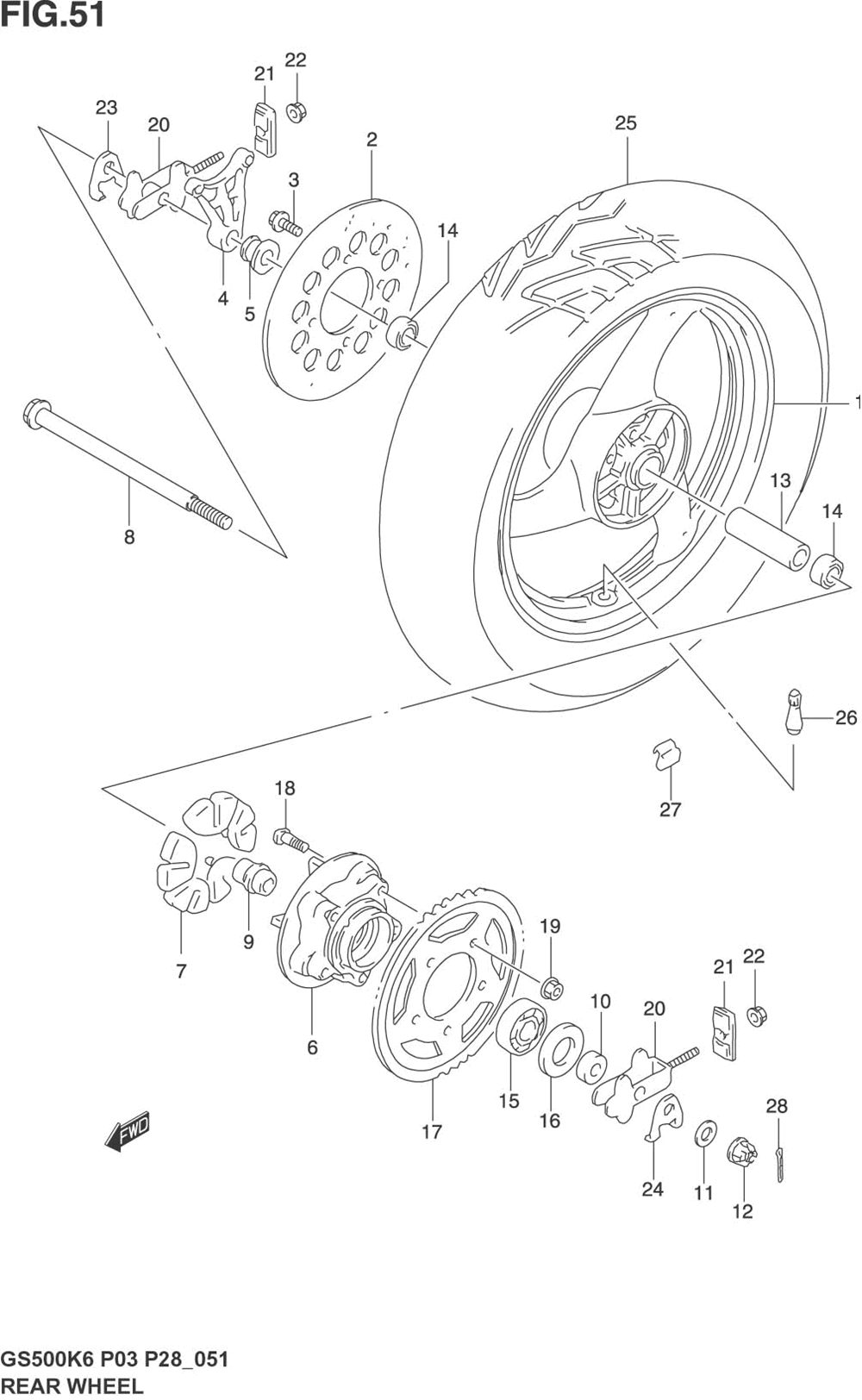 Rear wheel