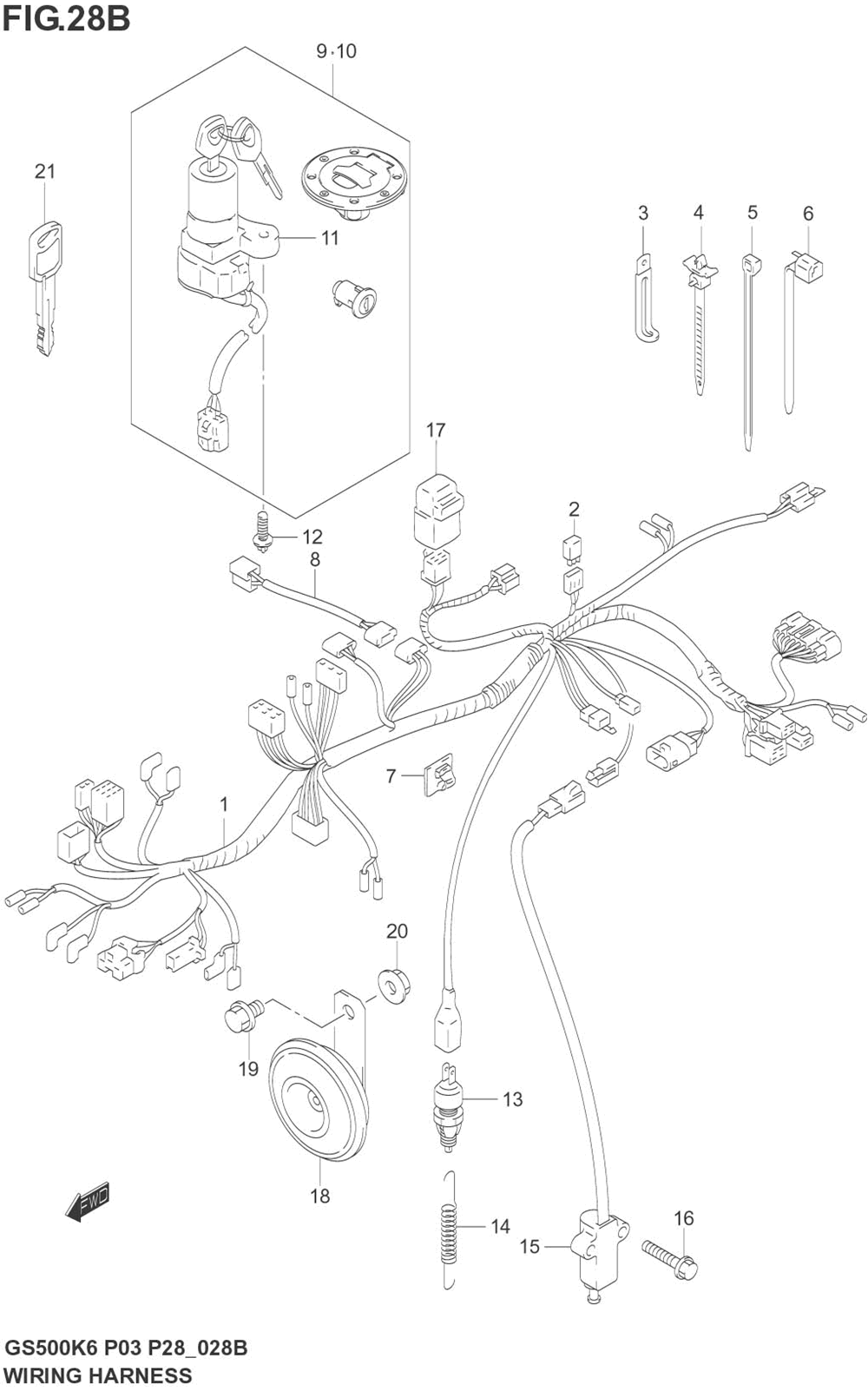 Wiring harness (gs500fk4_k5_k6)