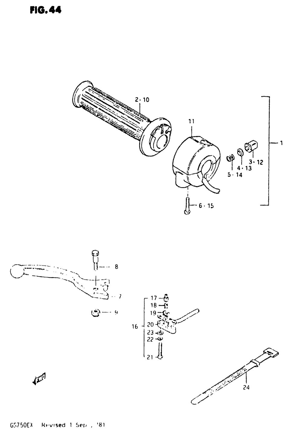 Right handle switch