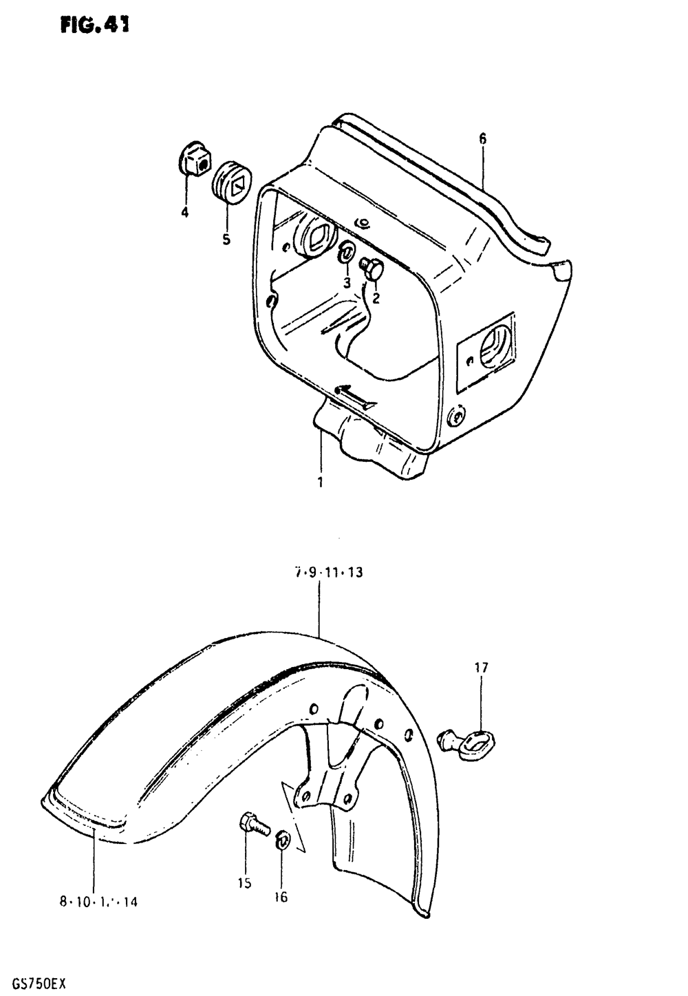 Headlamp housing - front fender