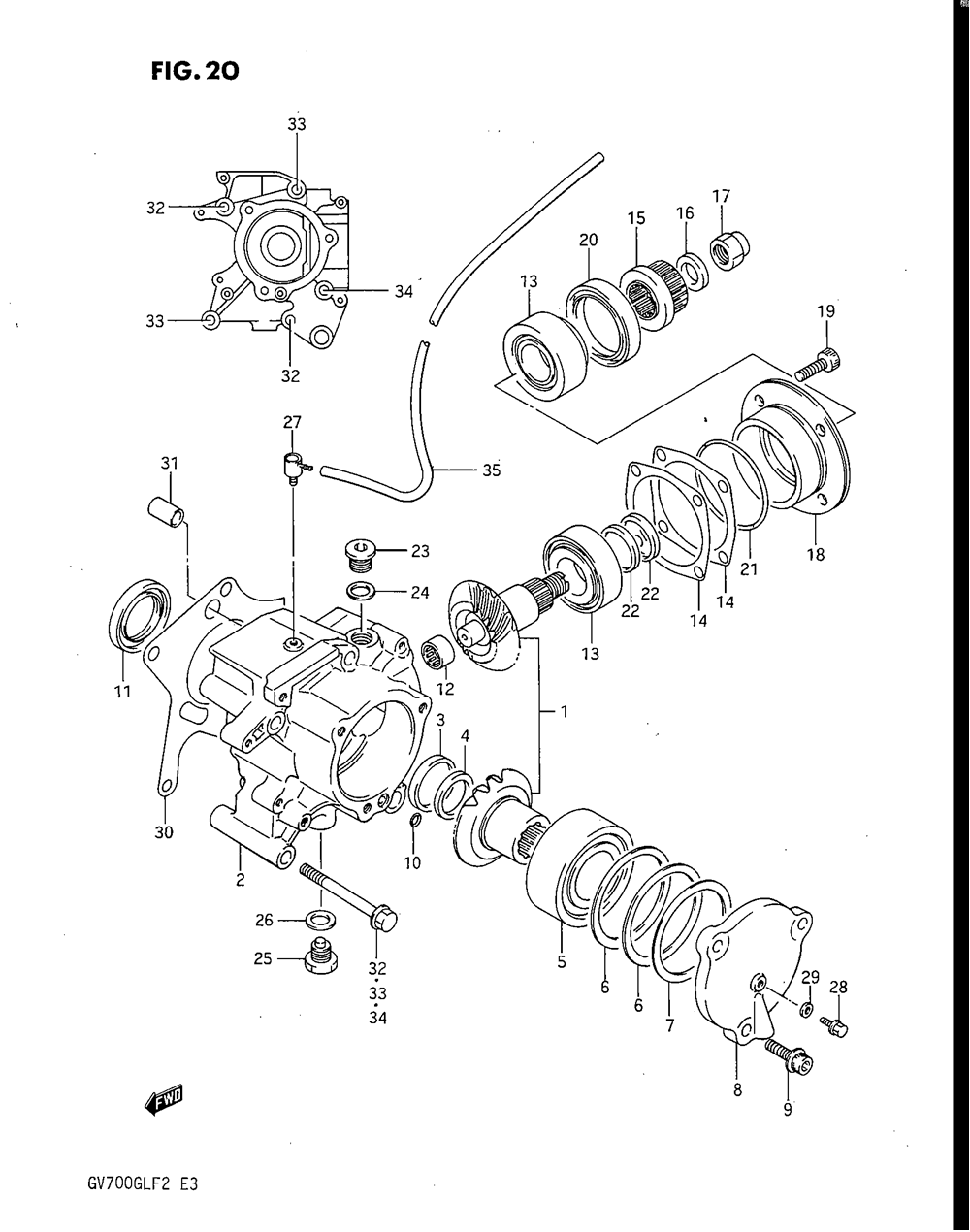 Secondary drive gear