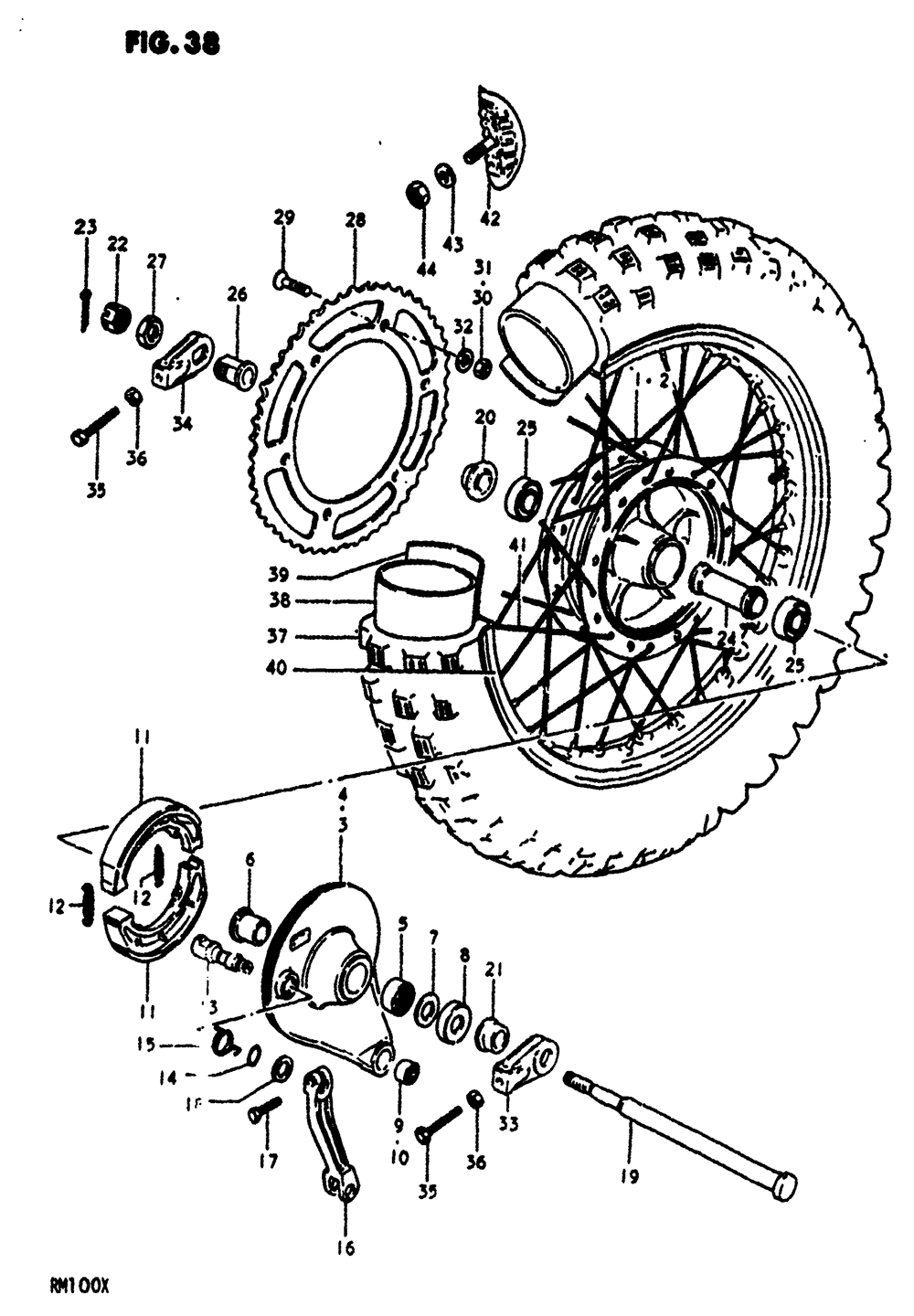 Rear wheel (rm100n