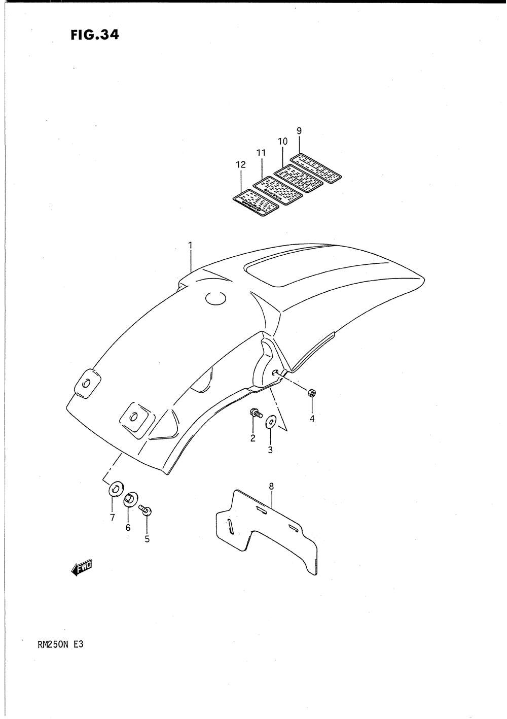 Rear fender (model k_l_m)