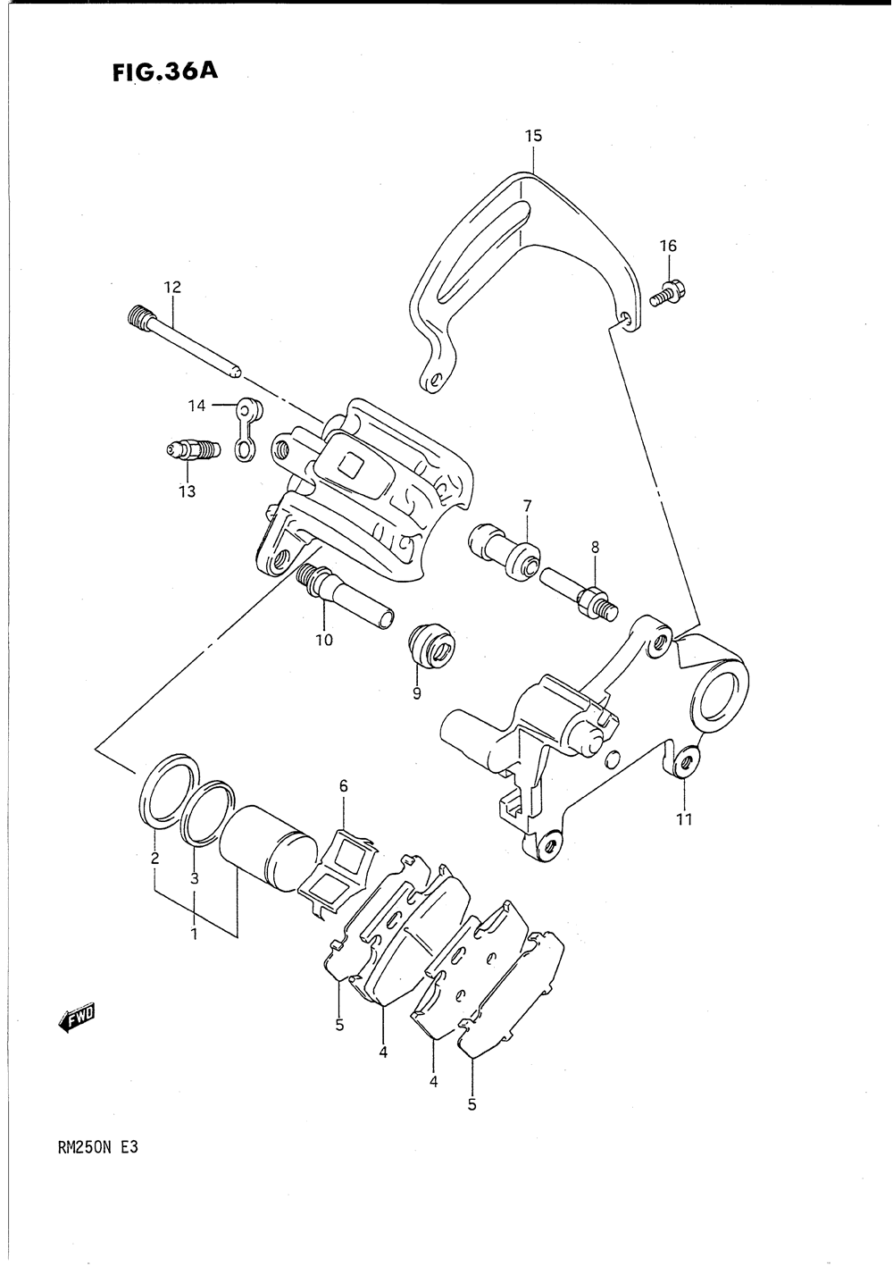 Rear calipers (model l)