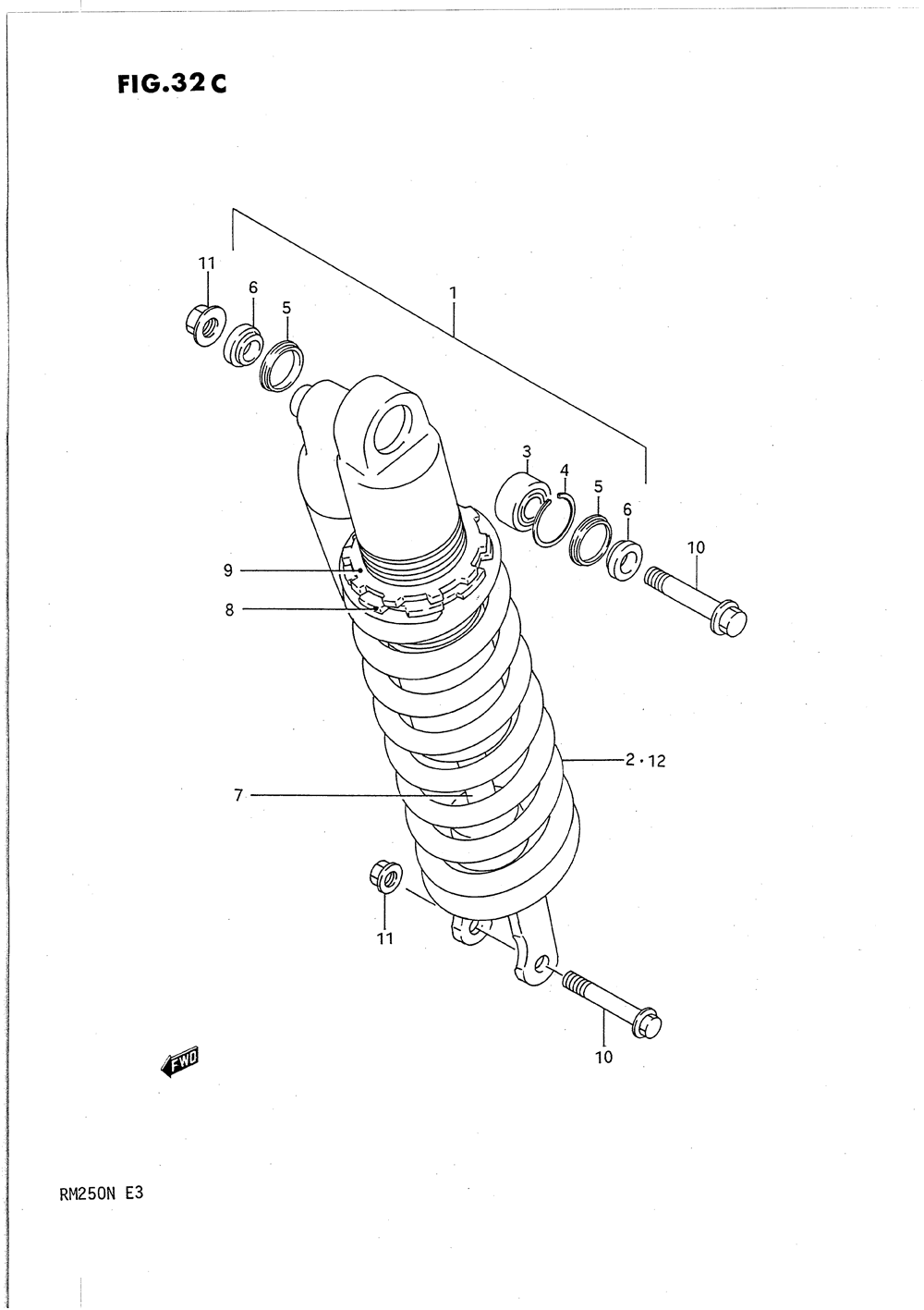 Shock absorber (model n)