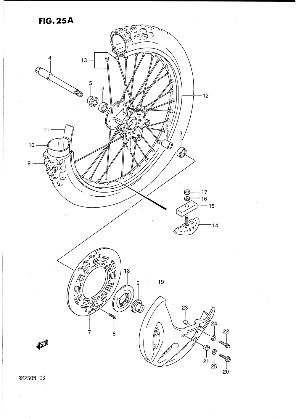 Front wheel (model n)