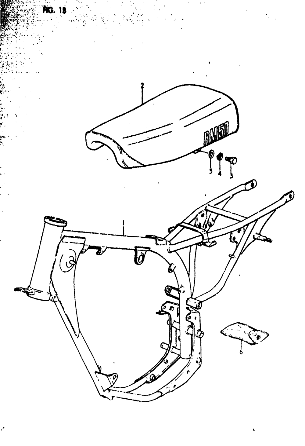 Frame - seat (rm50c)