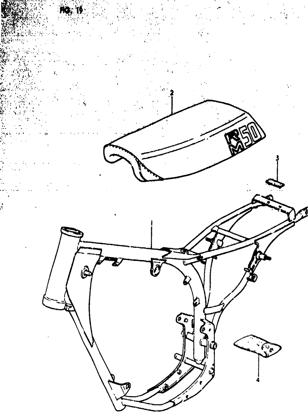 Frame - seat (rm50n