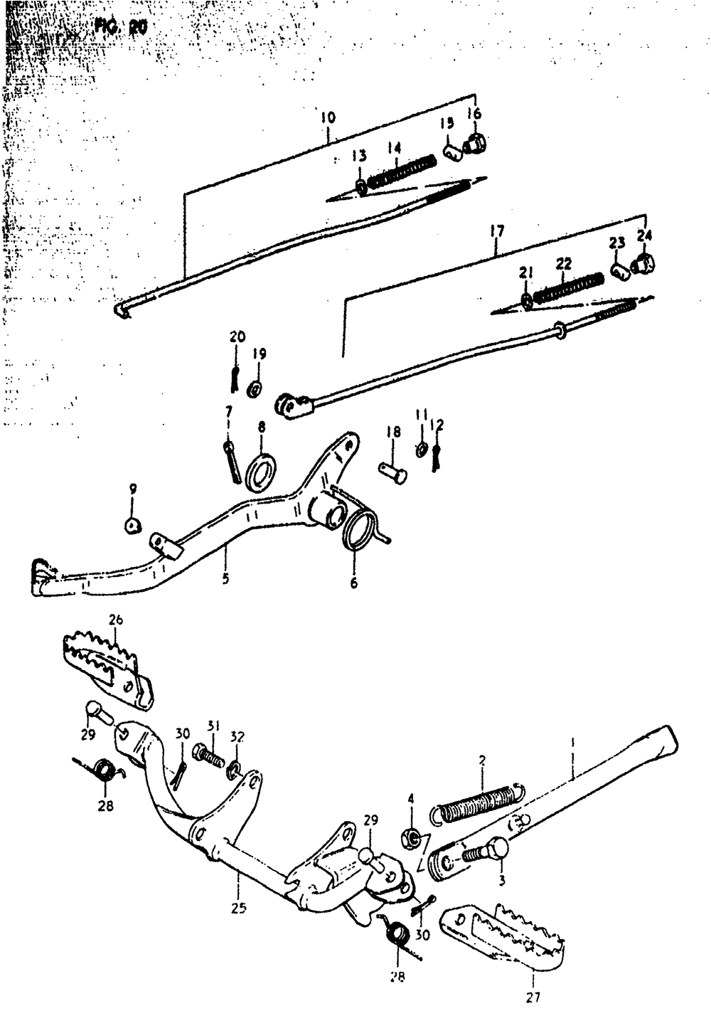 Prop stand - brake pedal