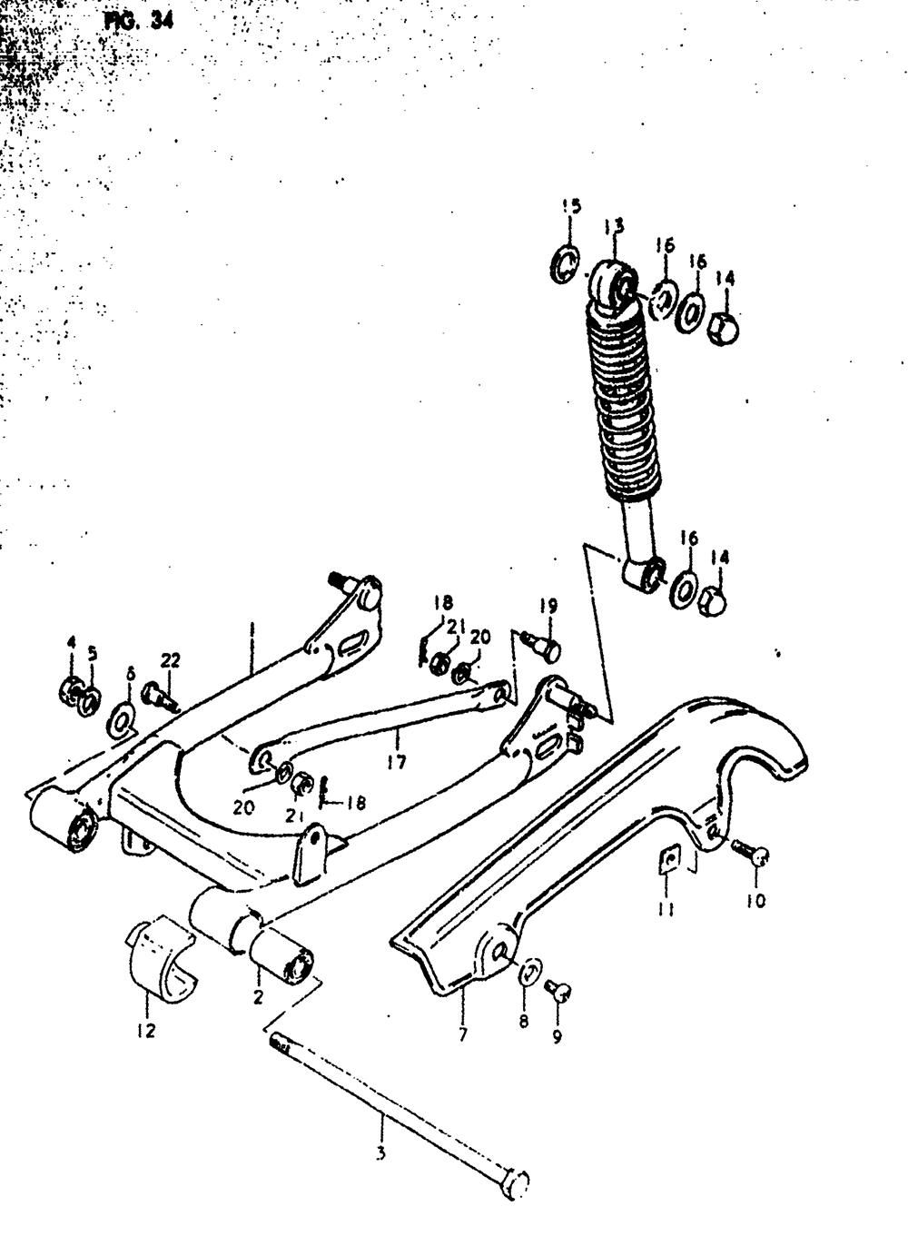 Rear swinging arm (rm50c)