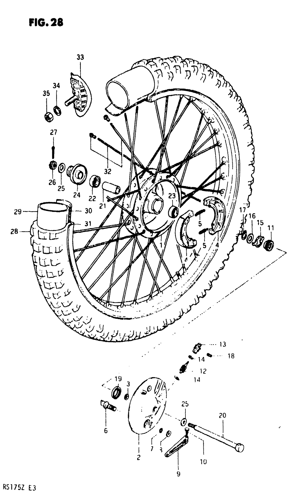 Front wheel (model x