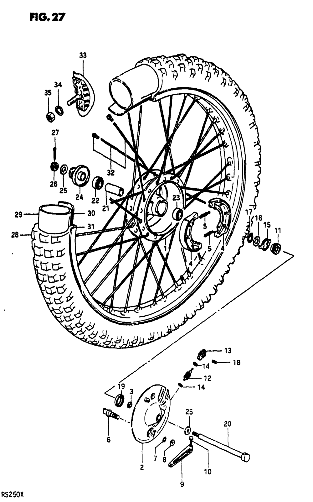 Front wheel (rs250x)