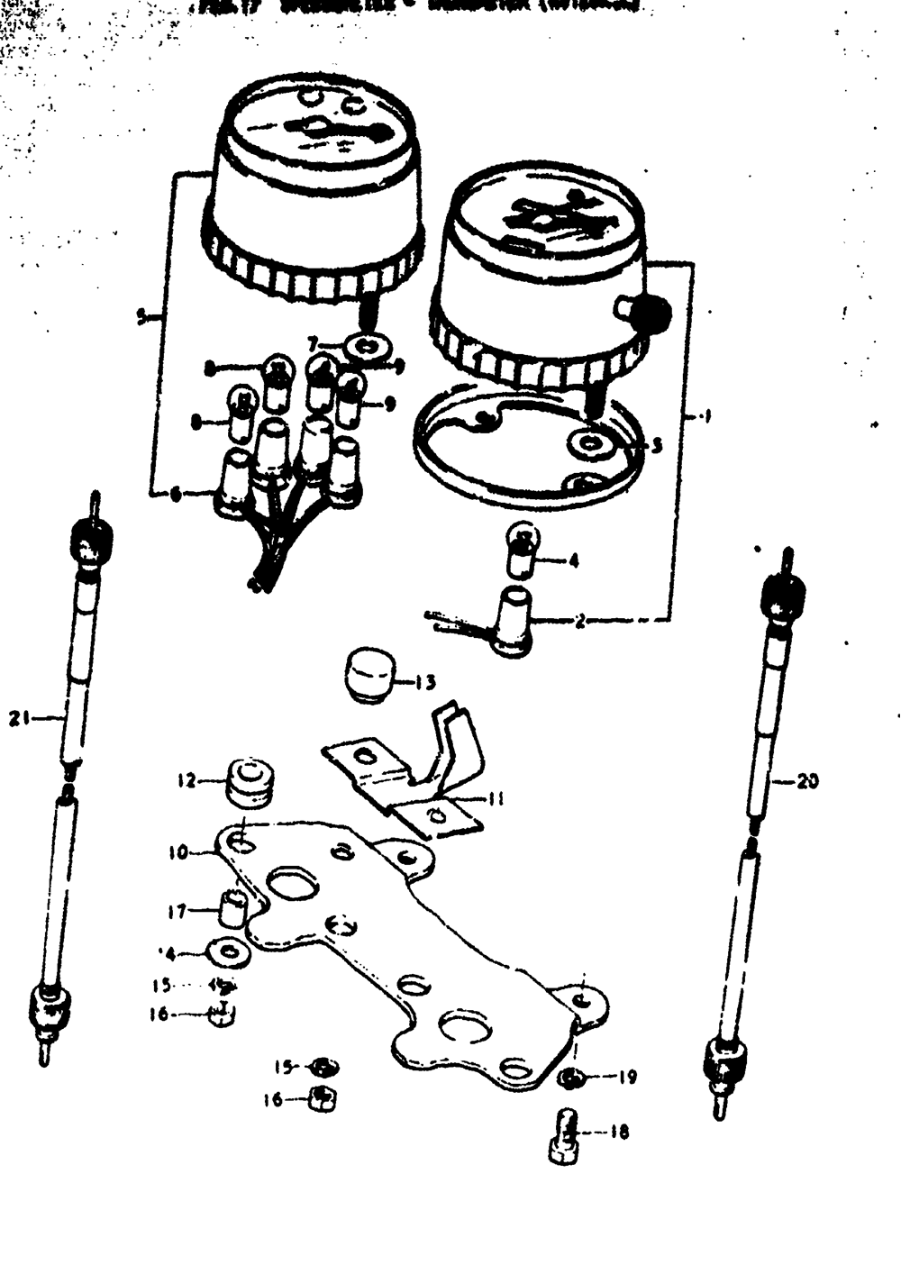 Speedometer - tachometer (rv125k