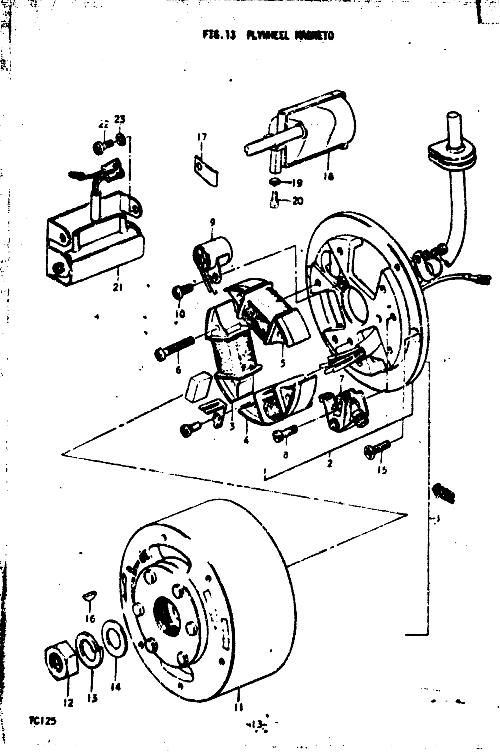 Flywheel magneto