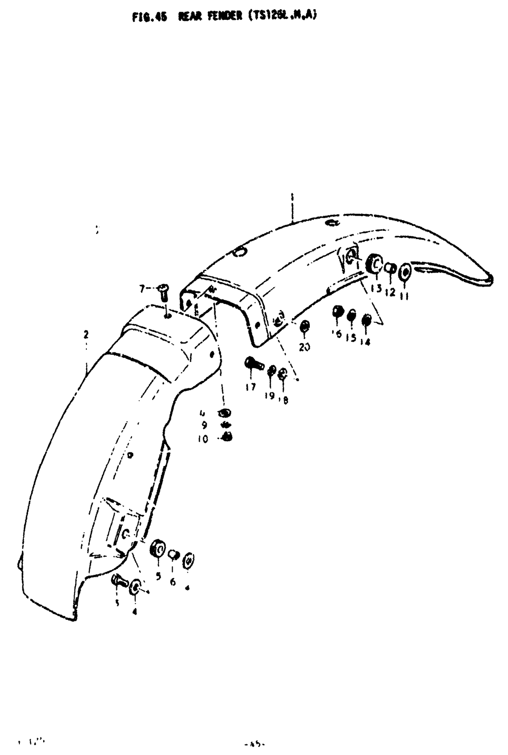 Rear fender (ts125l