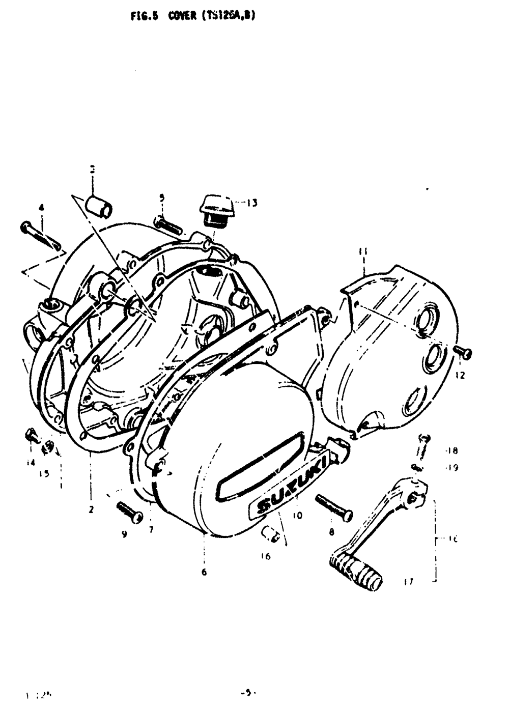 Крышки двигателя ts125a