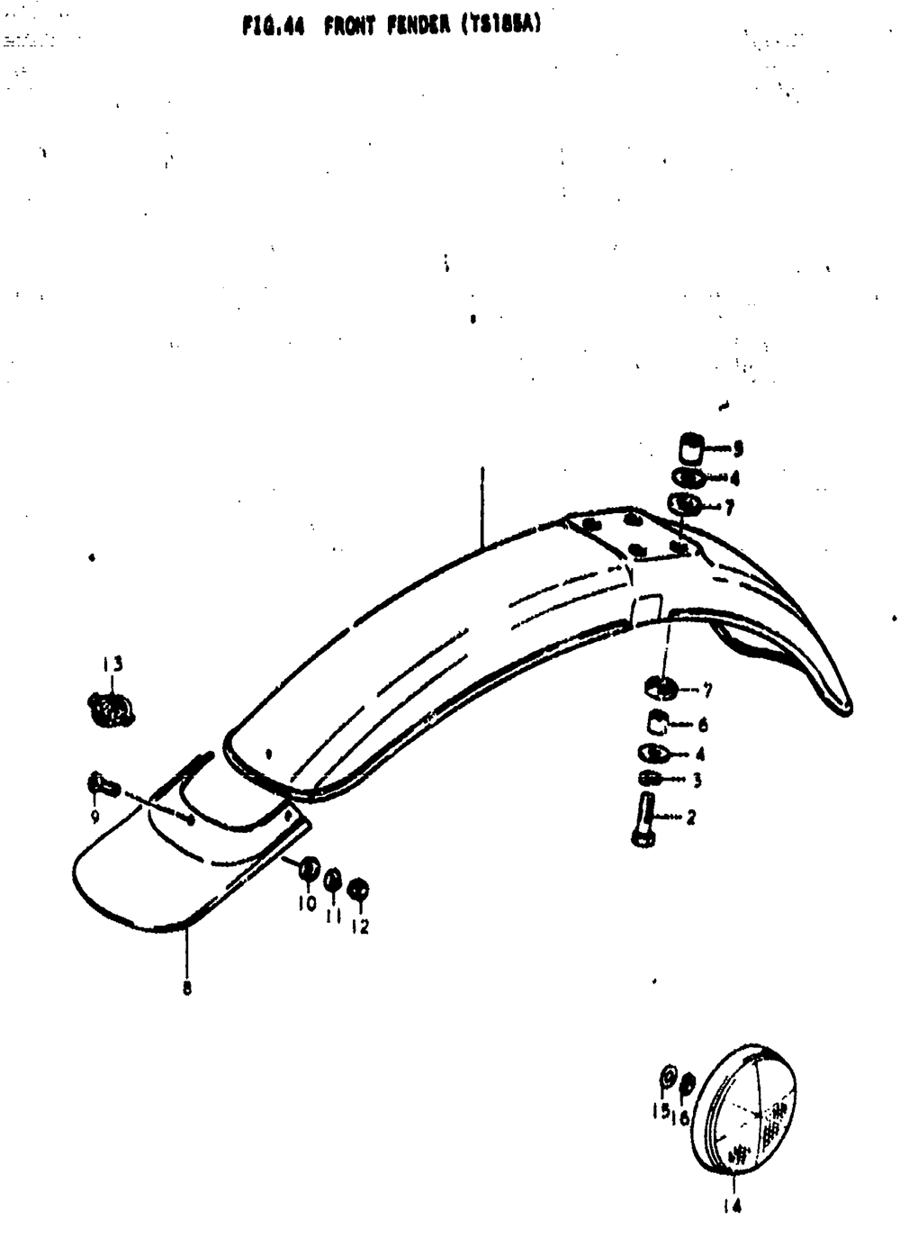 Front fender (ts185a)