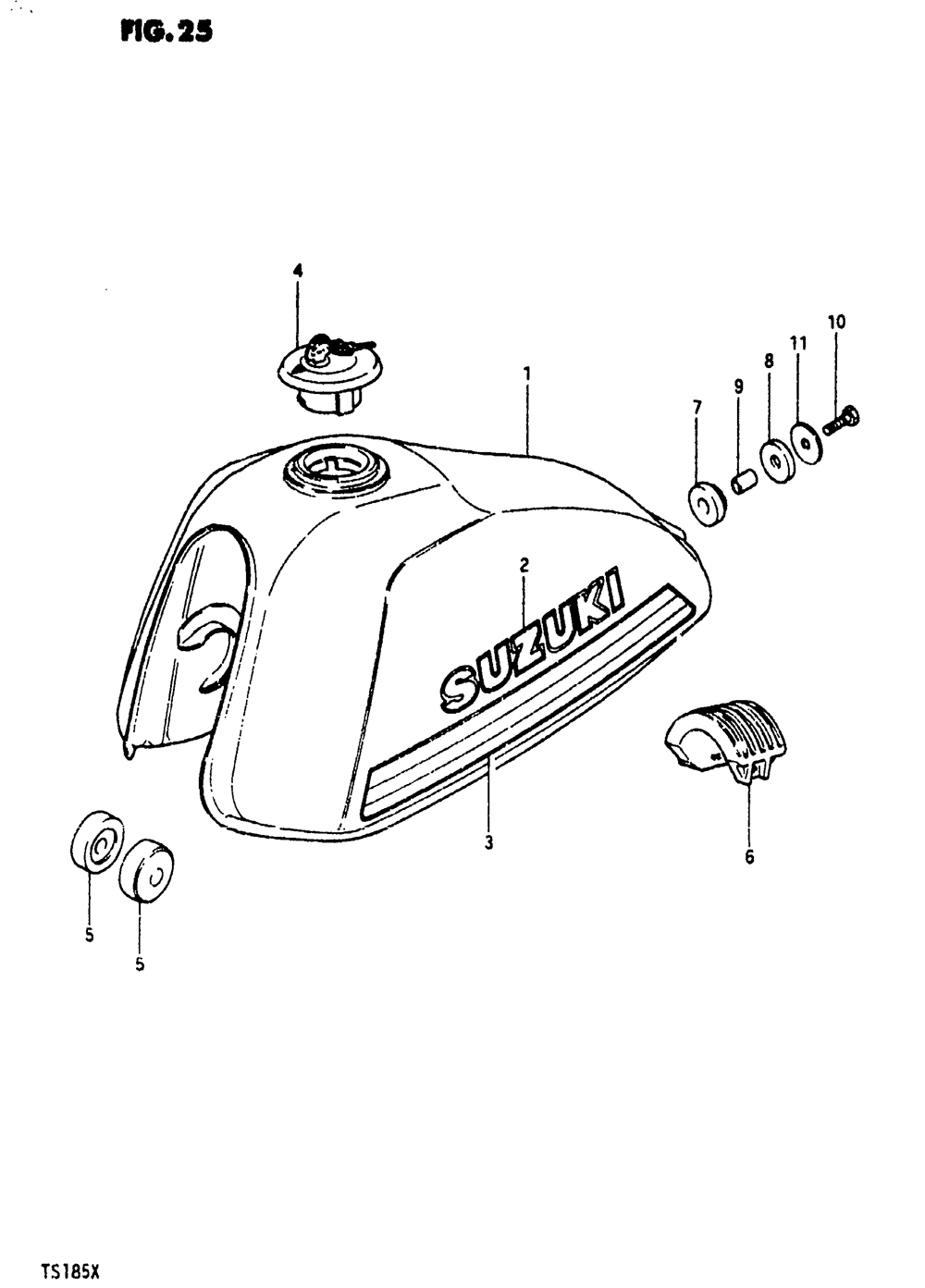 Fuel tank (ts185x)