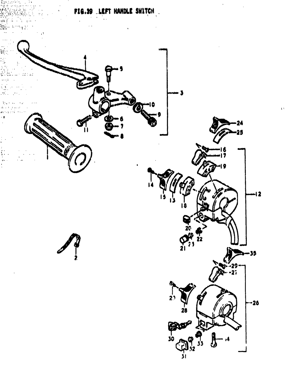 Left handle switch