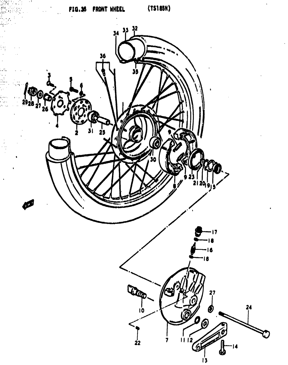 Front wheel (ts185n)