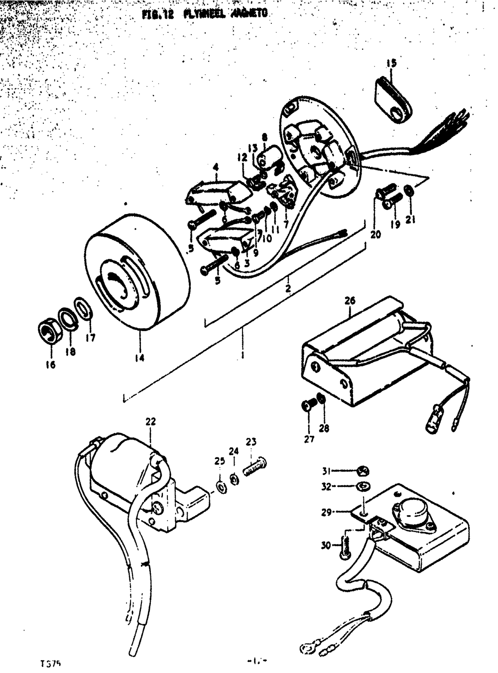 Flywheel magneto