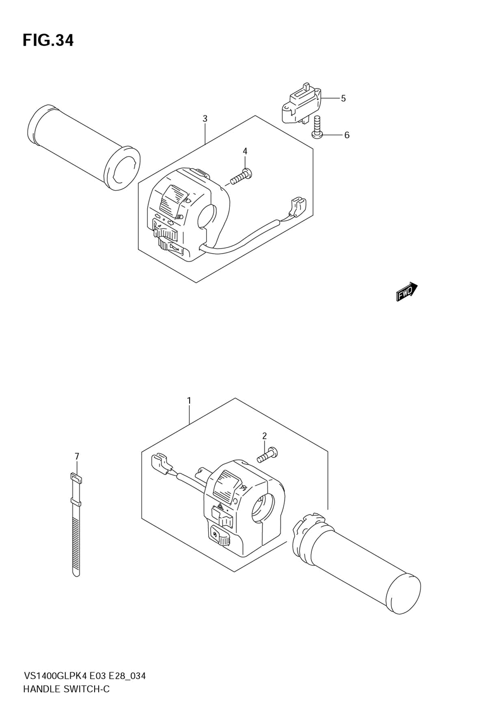 Handle switch (vs1400glpk4)