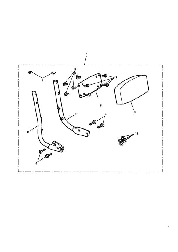 Sissy bar kit, mk 3