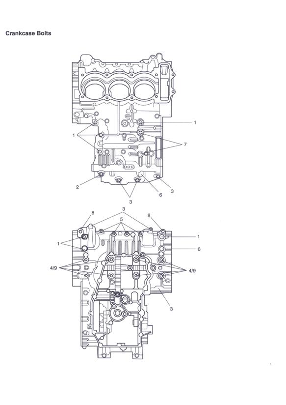 Crankcase bolts