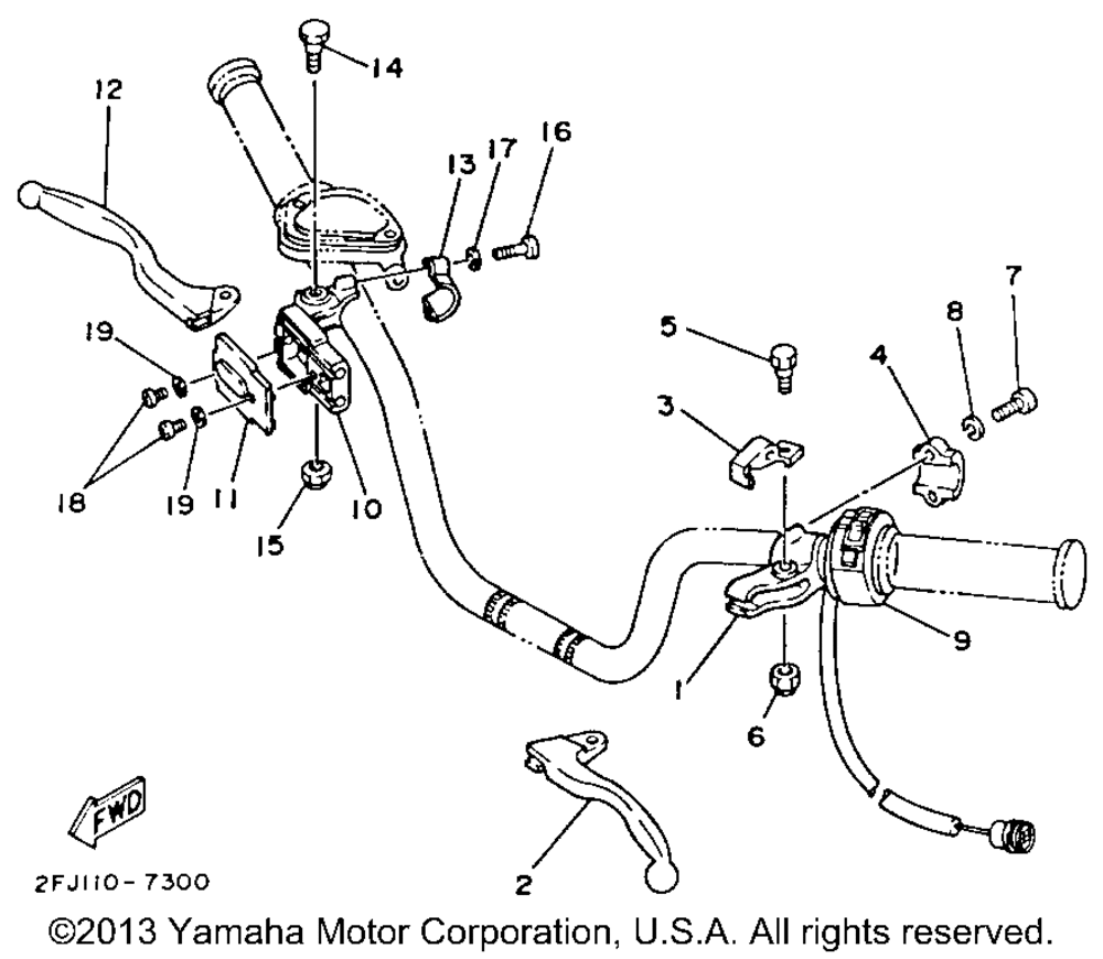 Handle switch - lever