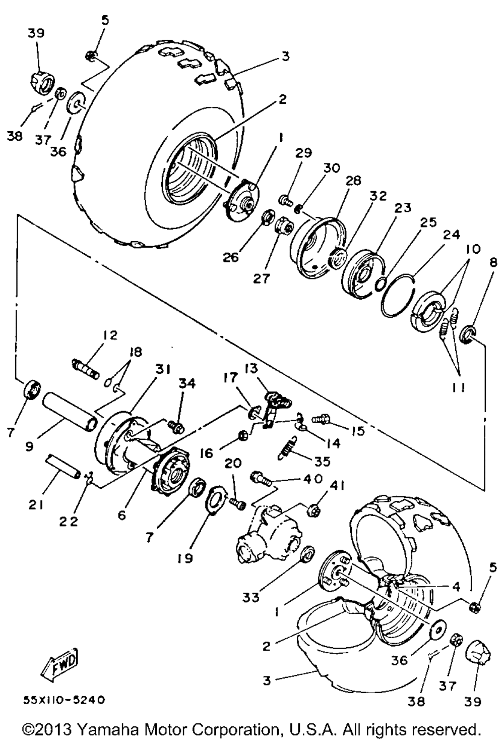 Rear wheel