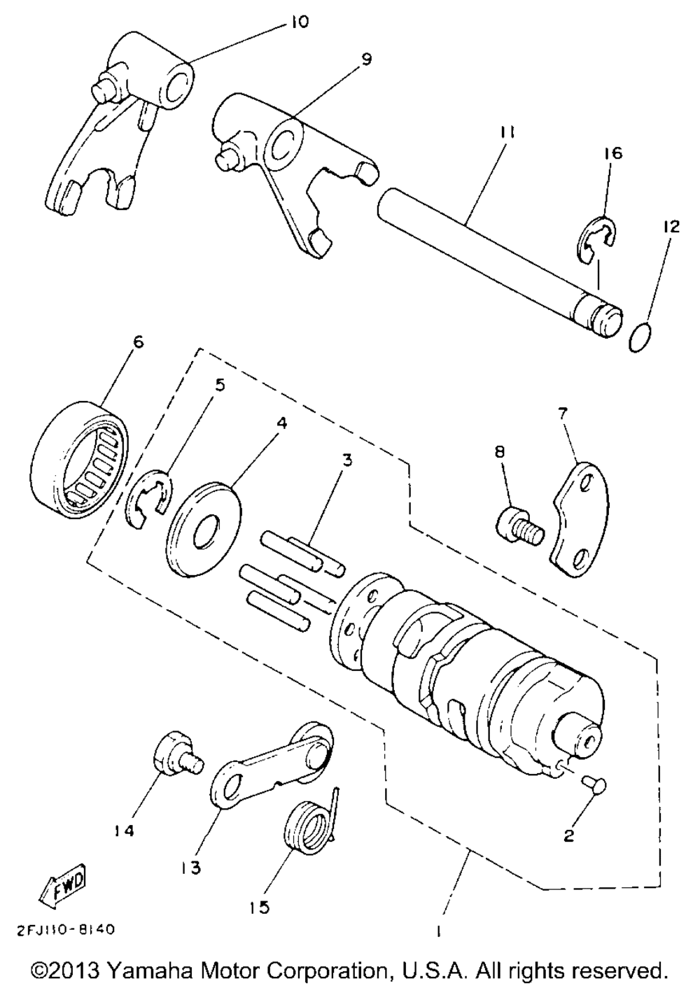 Shift cam - fork