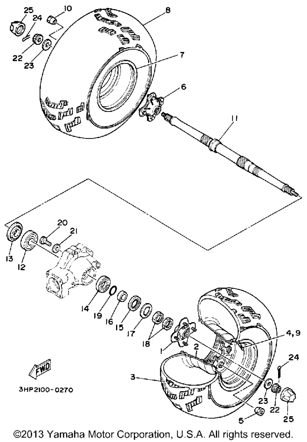 Rear wheel