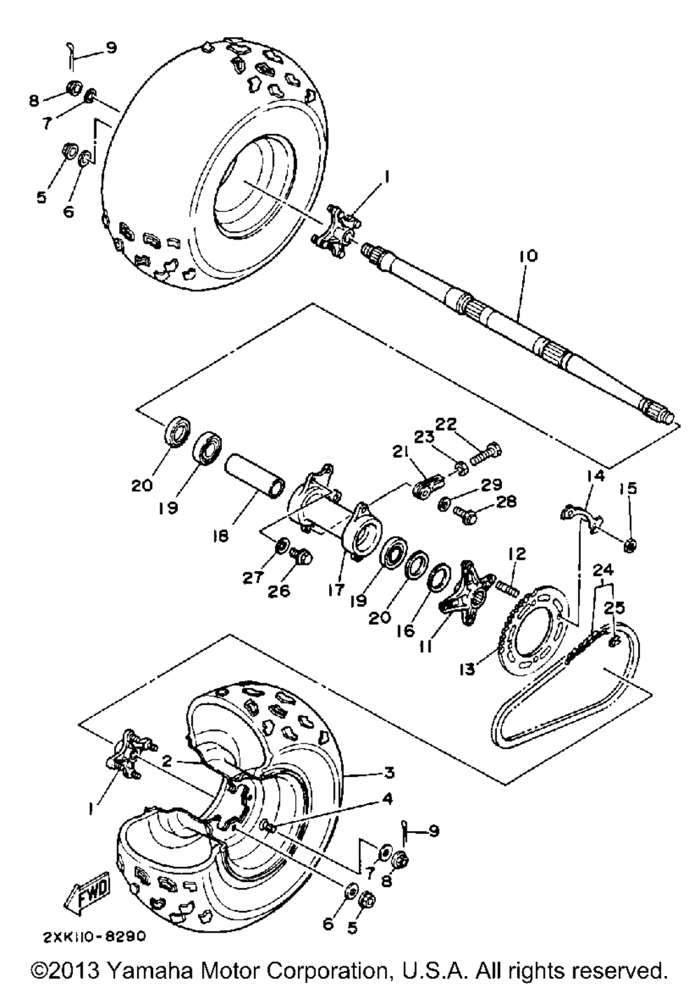 Rear wheel