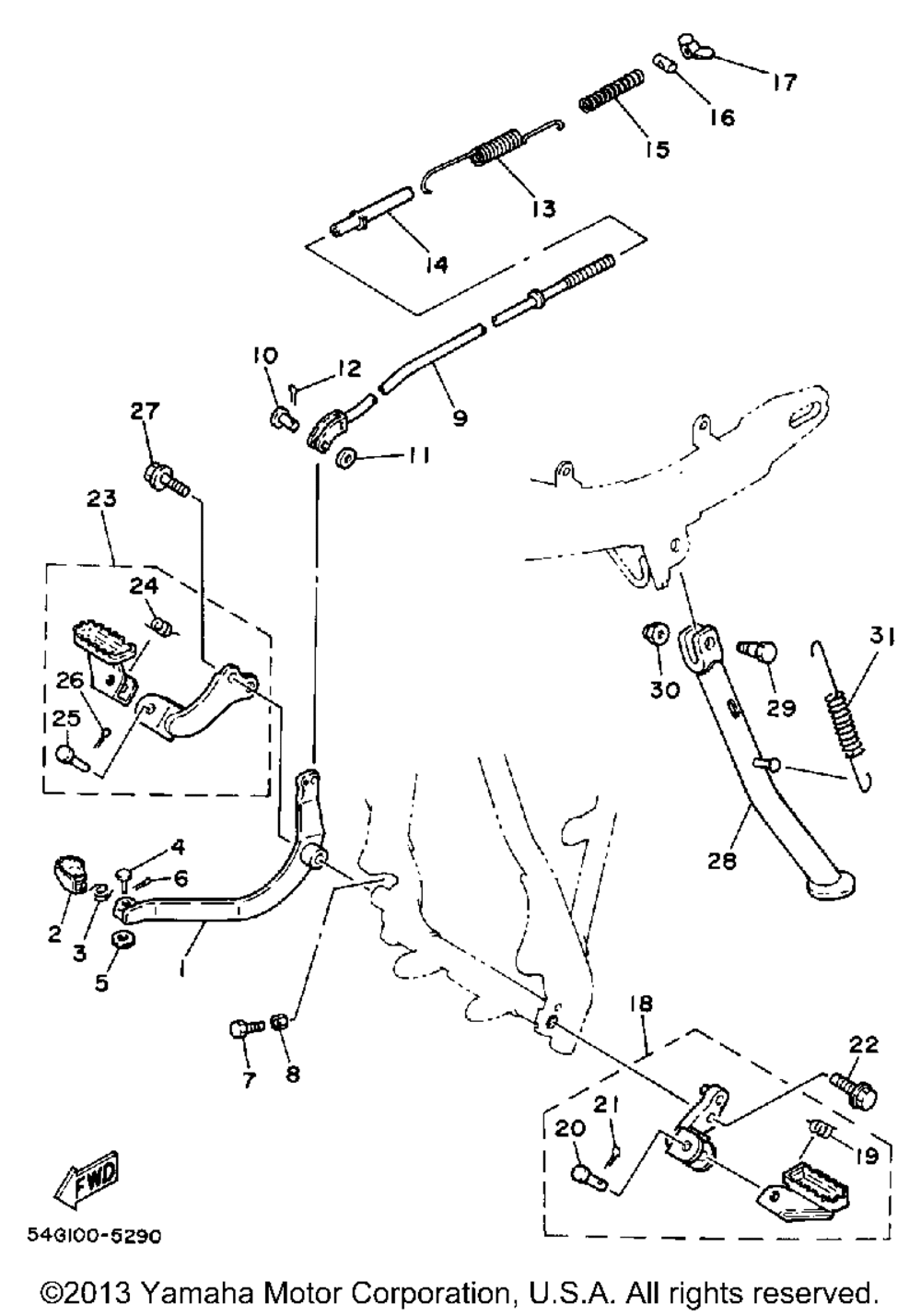 Stand - footrest