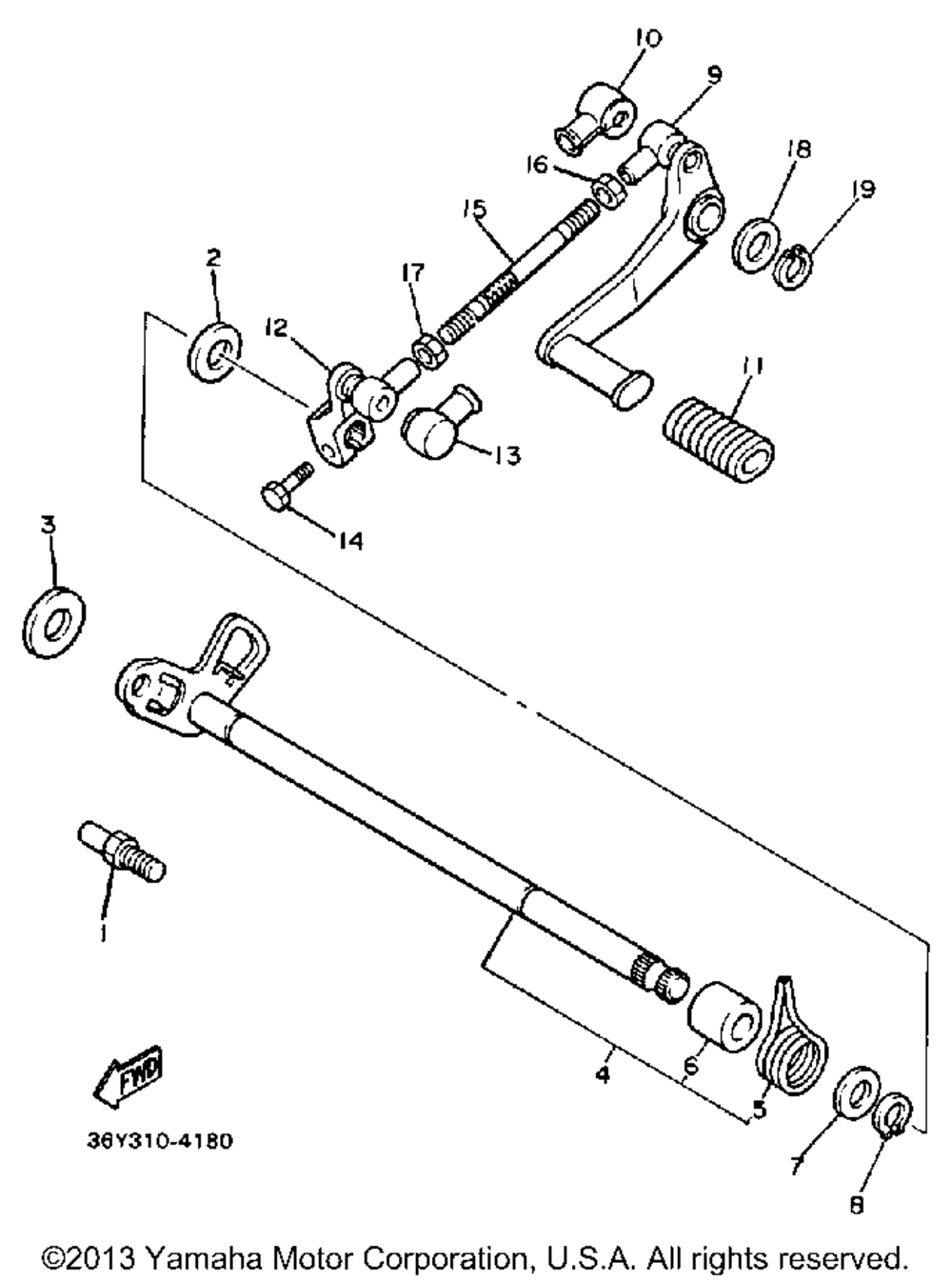 Shift shaft