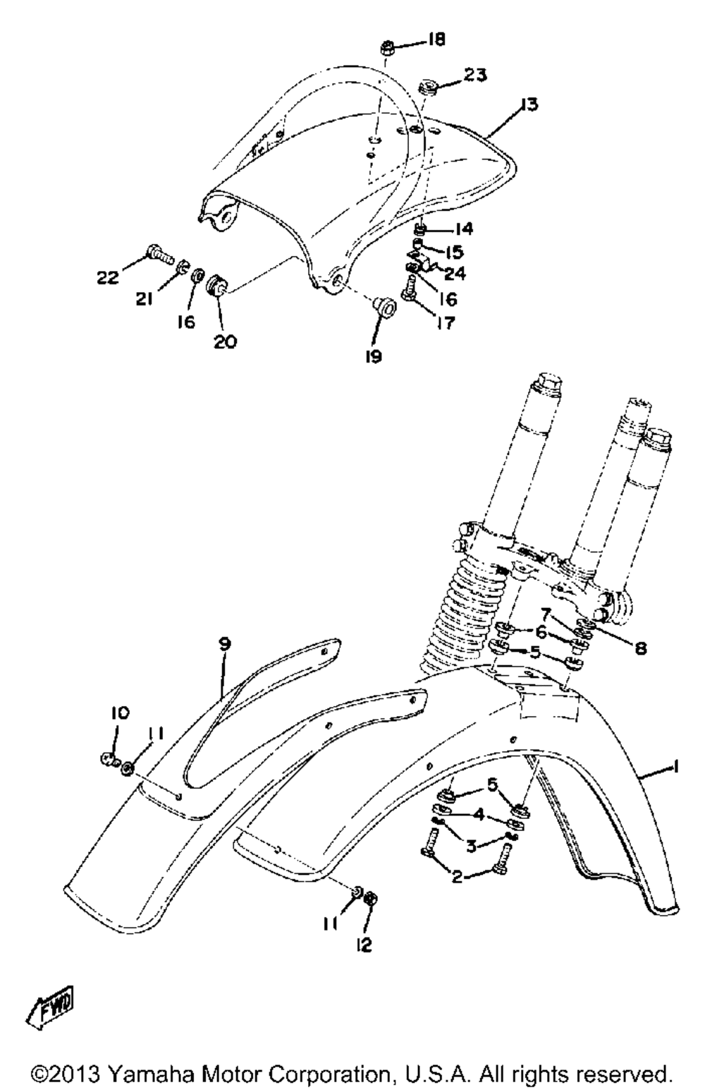 Front fender - rear fender