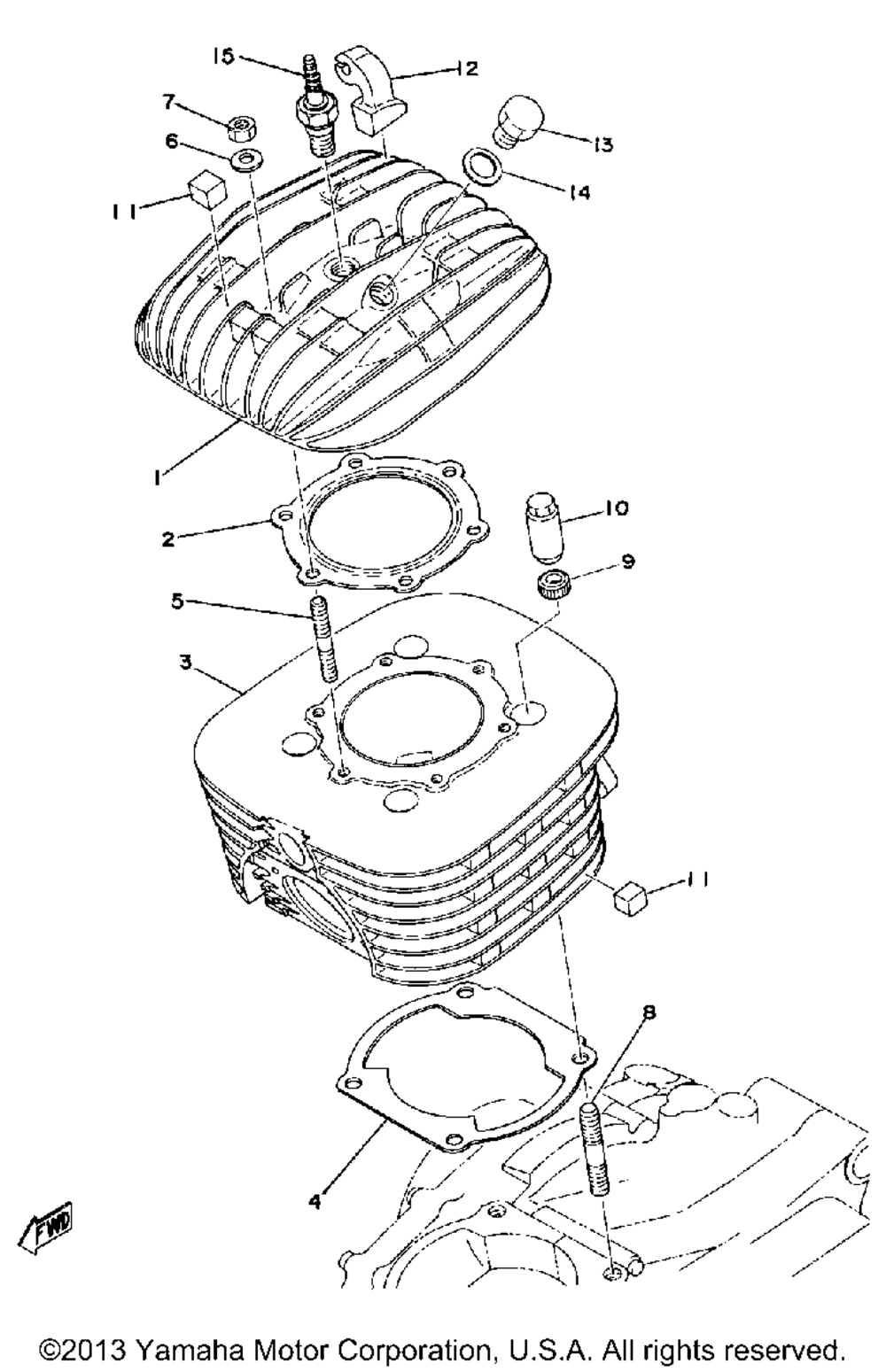 Cylinder head - cylinder