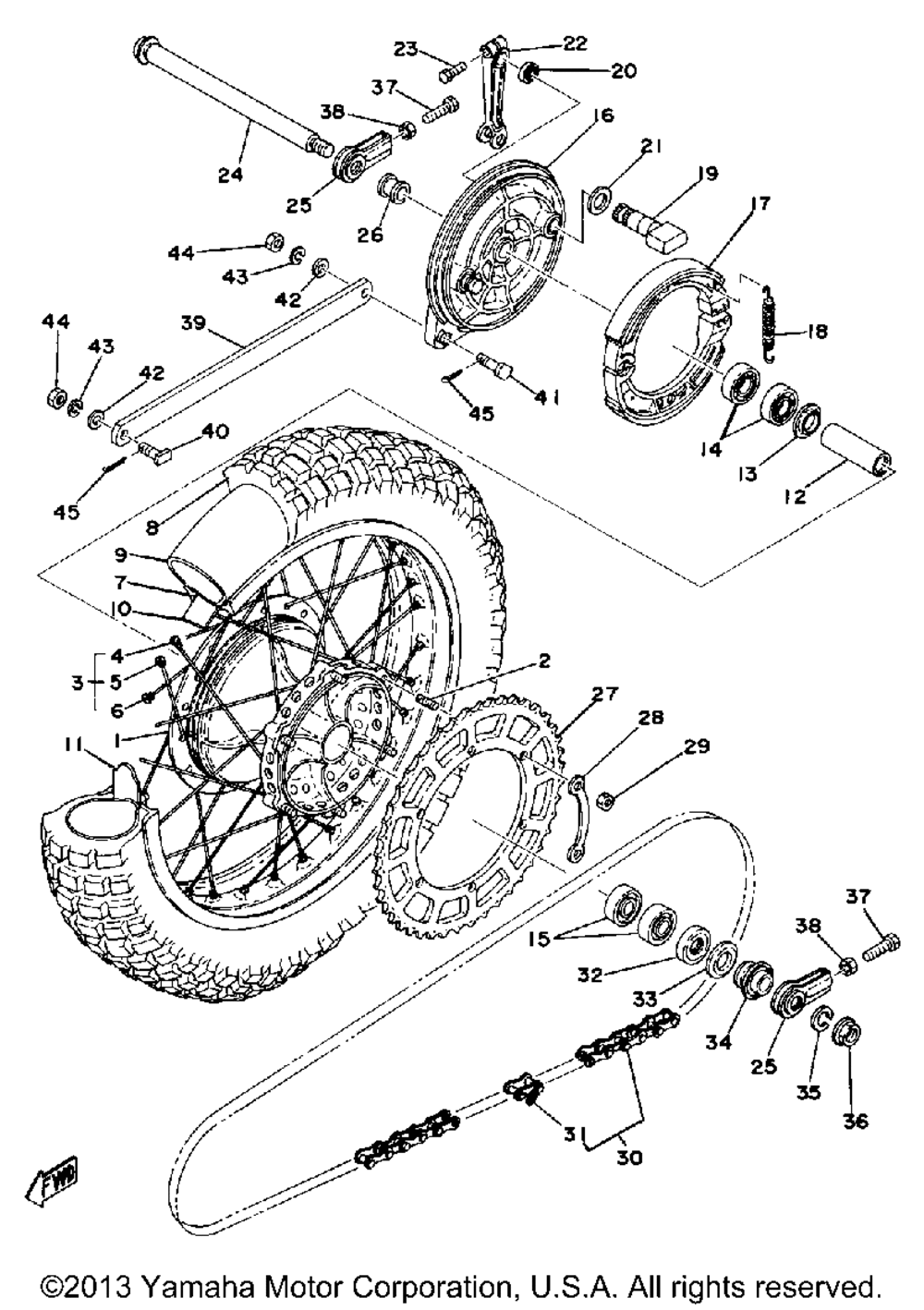 Rear wheel