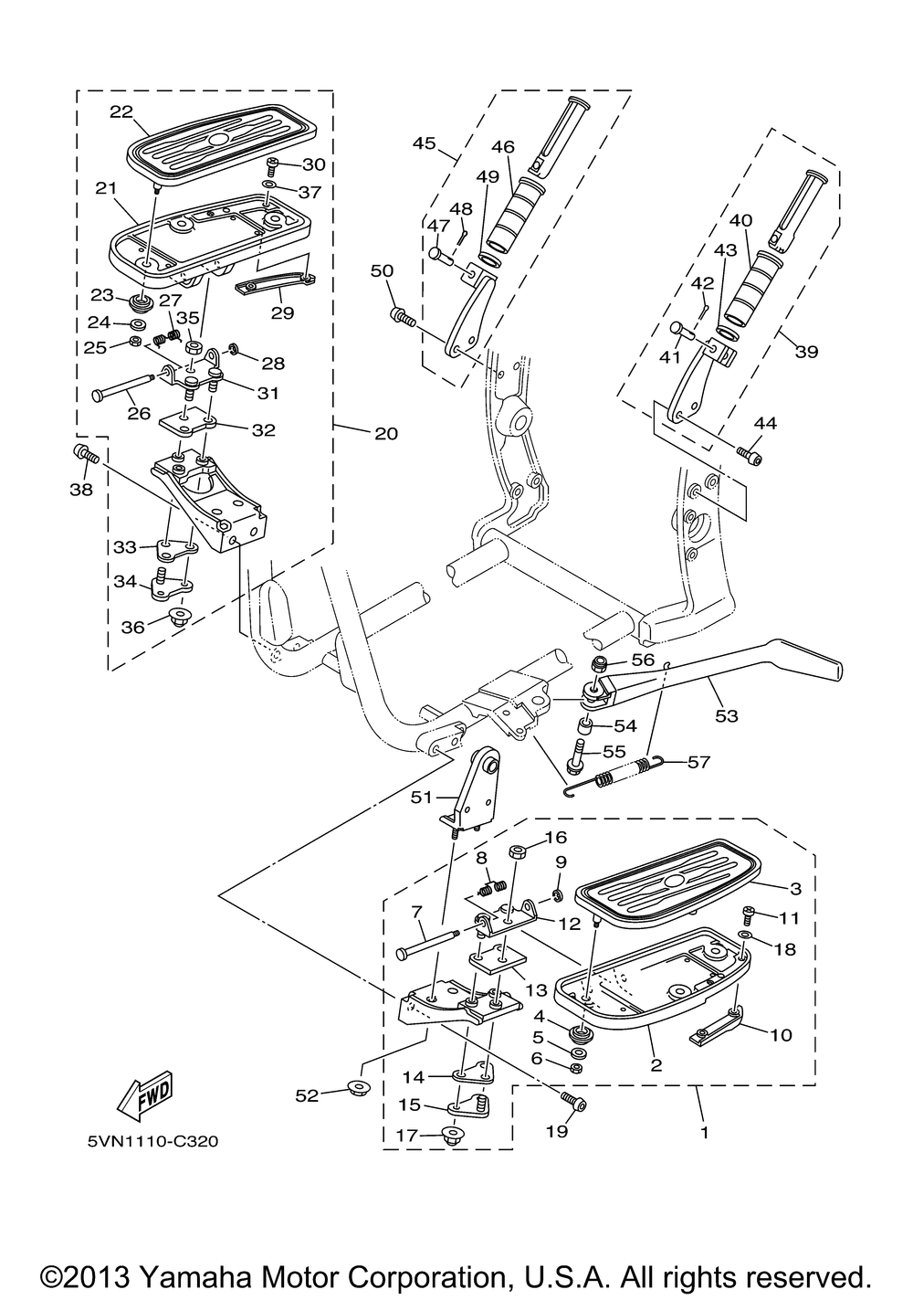 Stand footrest