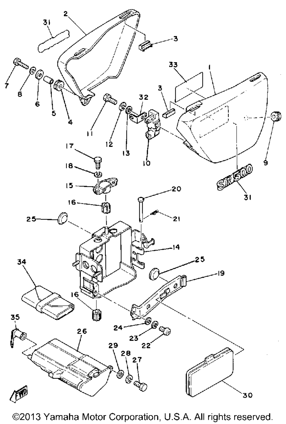 Side cover - tool