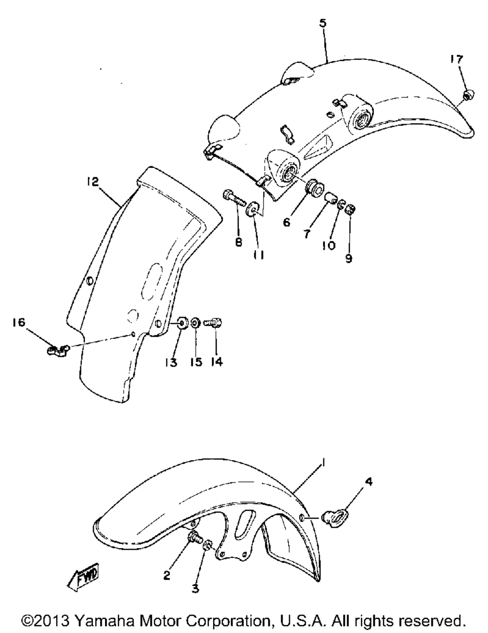 Front fender - rear fender