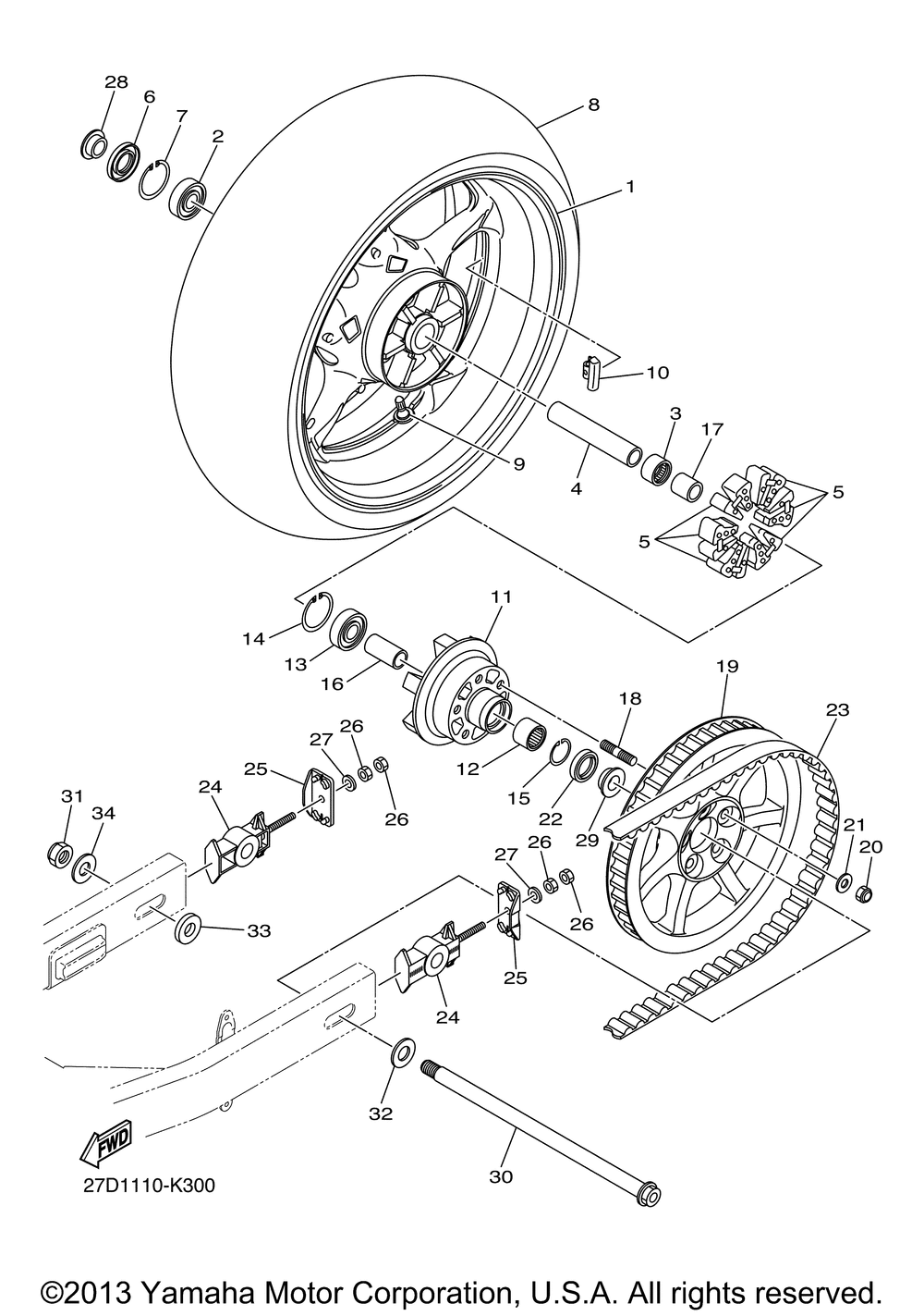 Rear wheel