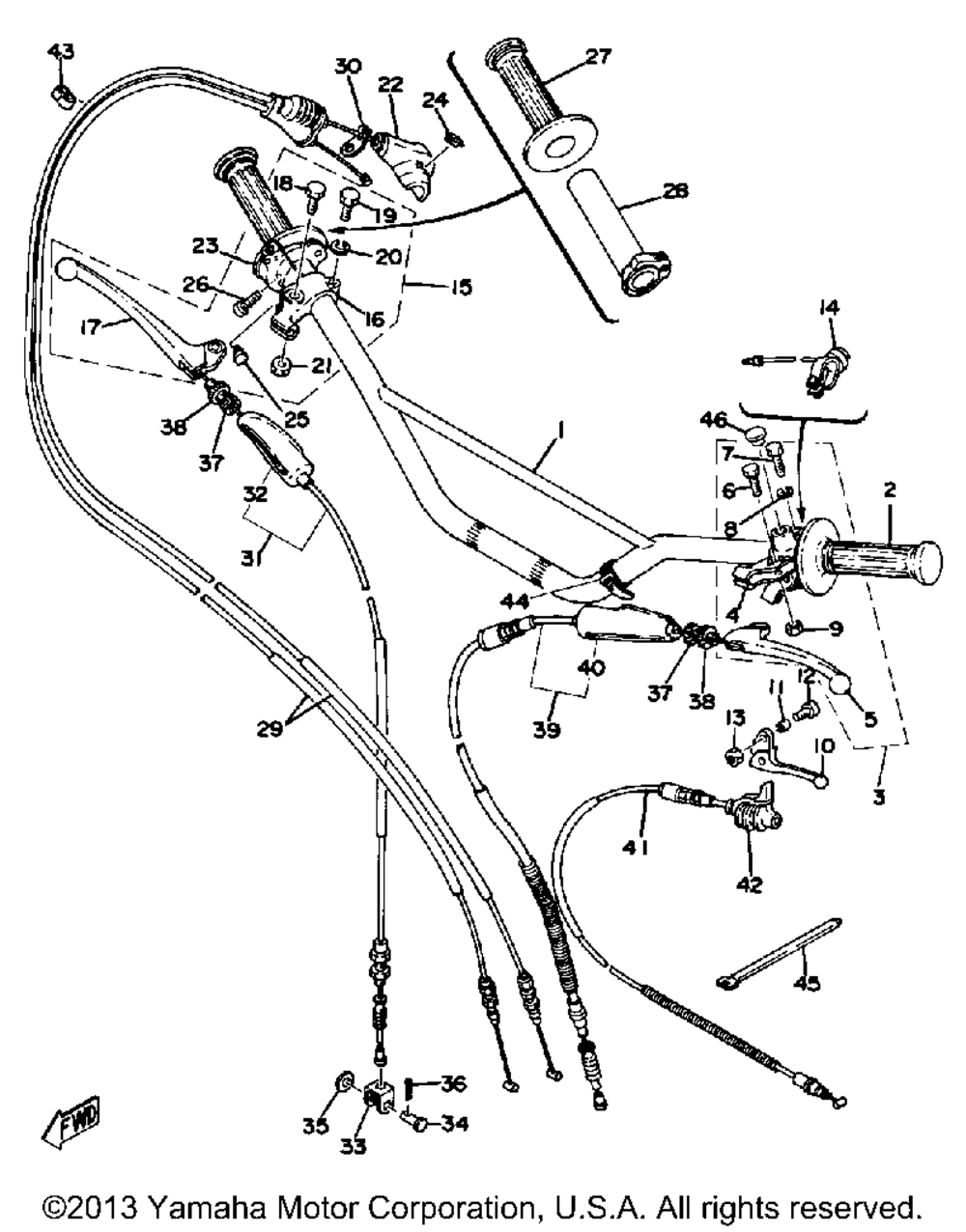 Handlebar - cable