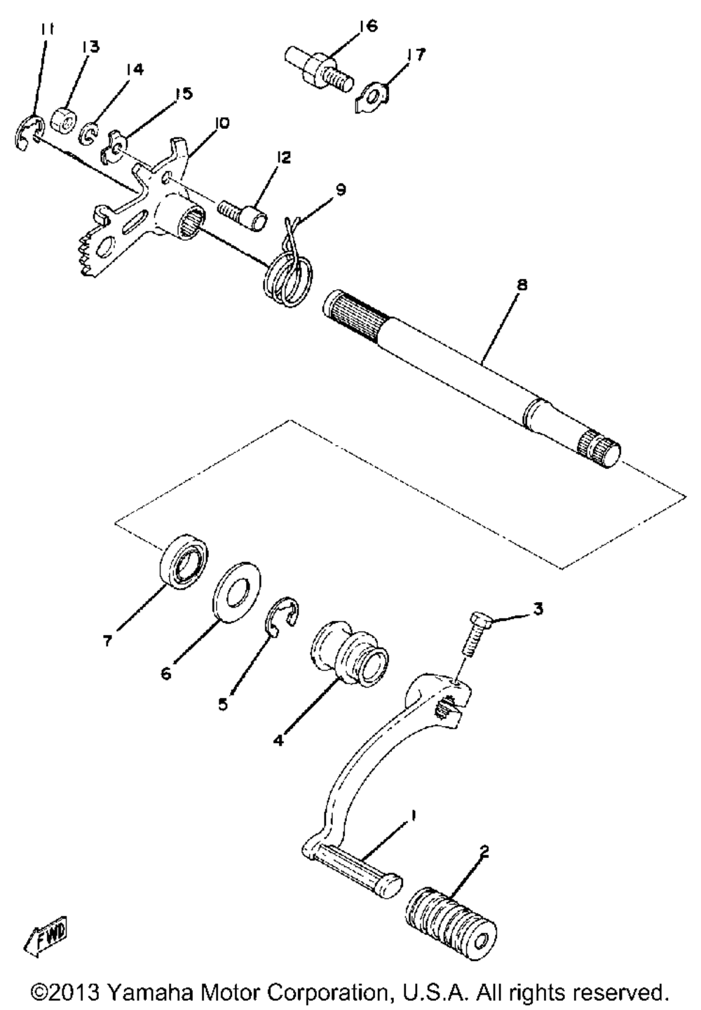 Shift shaft