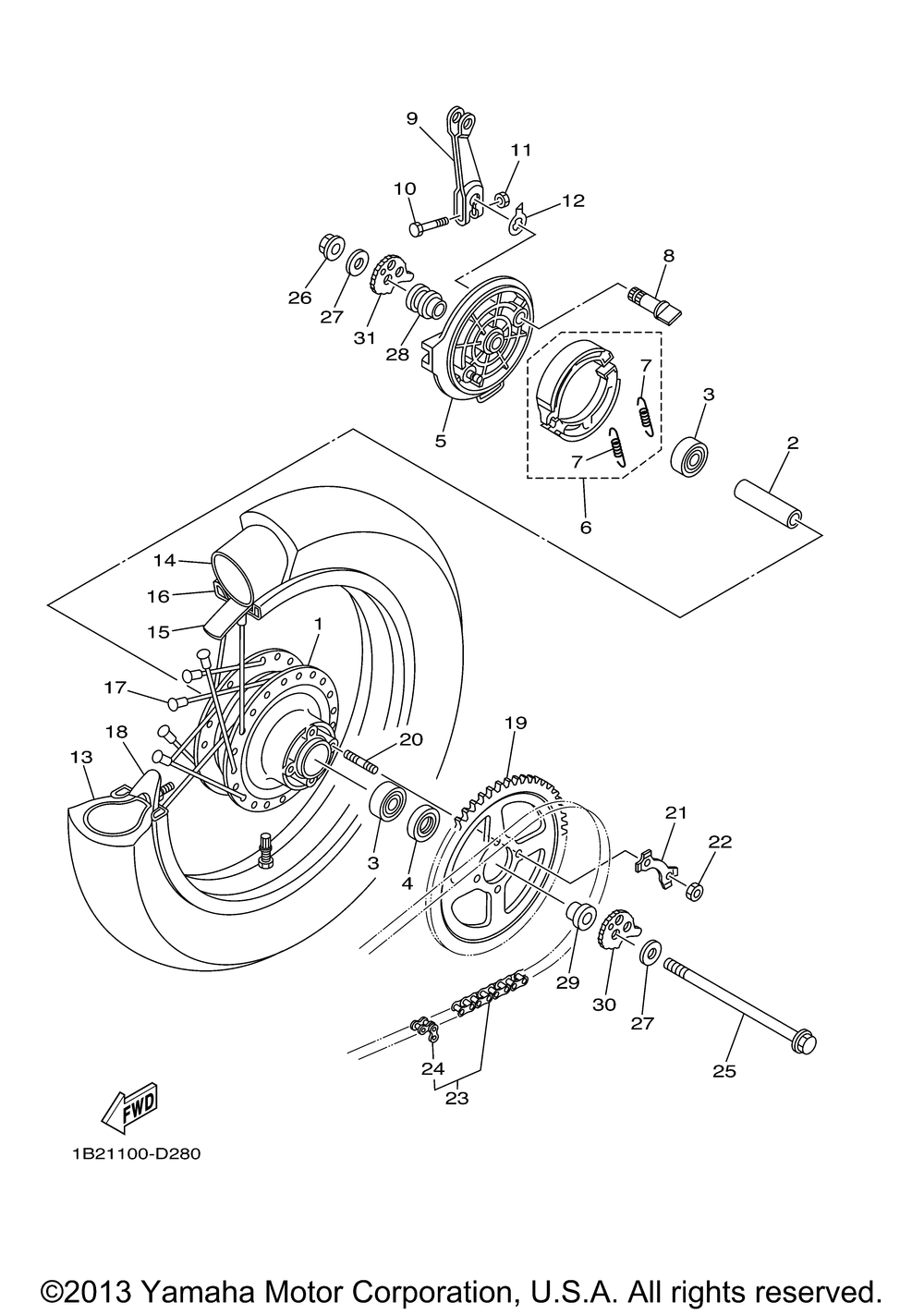 Rear wheel