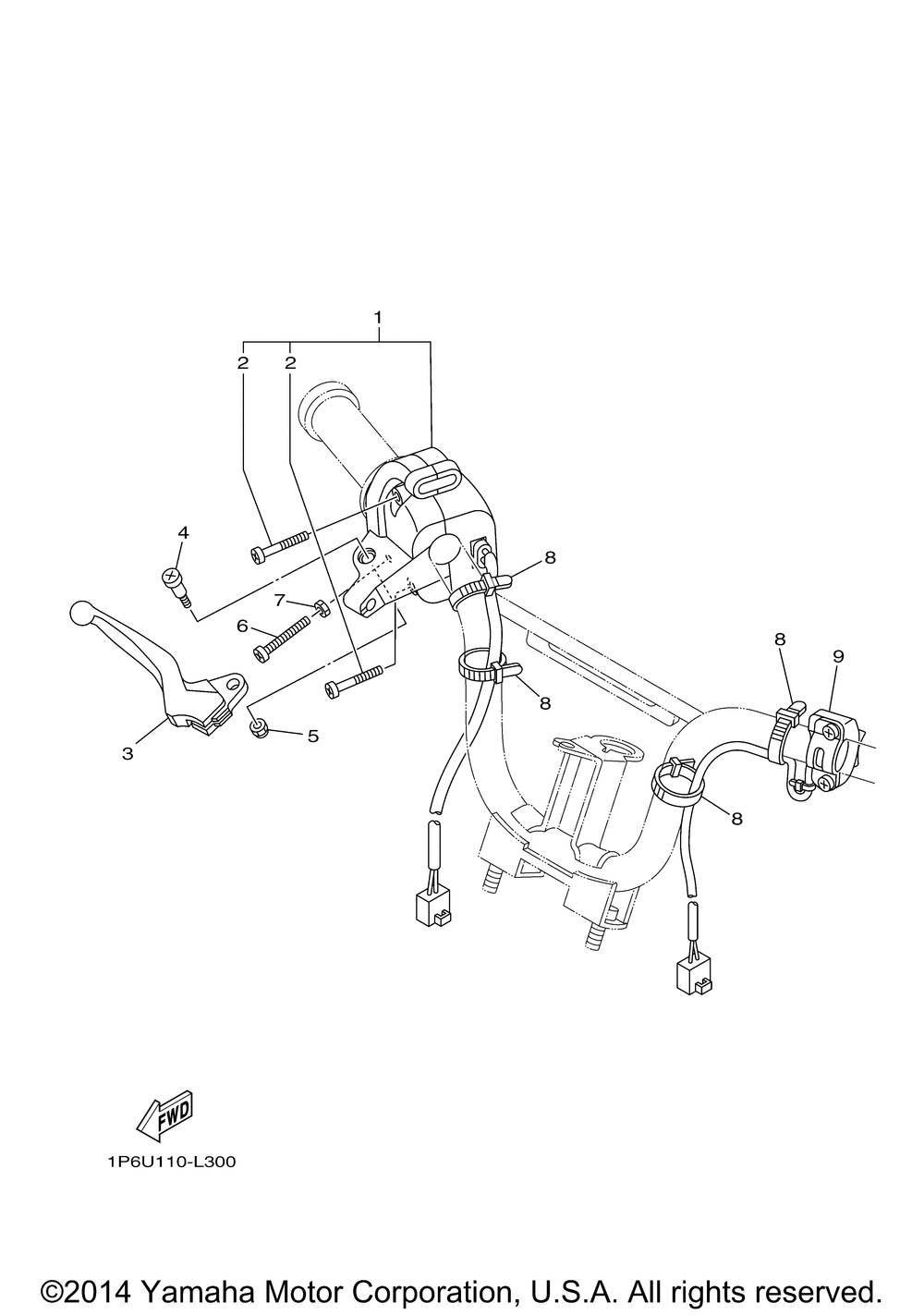 Handle switch lever