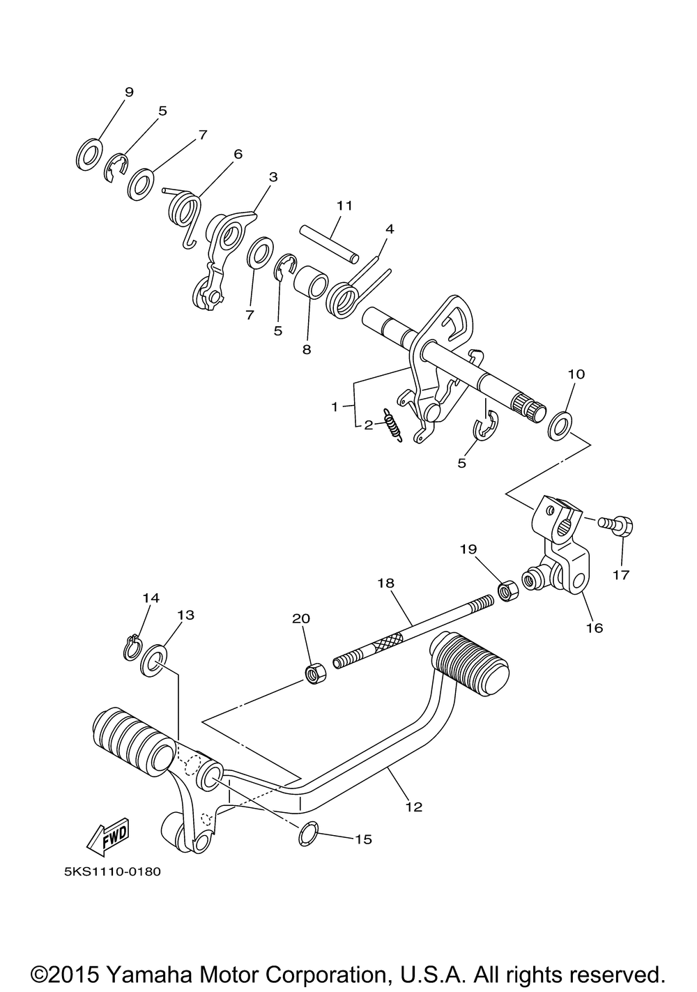 Shift shaft