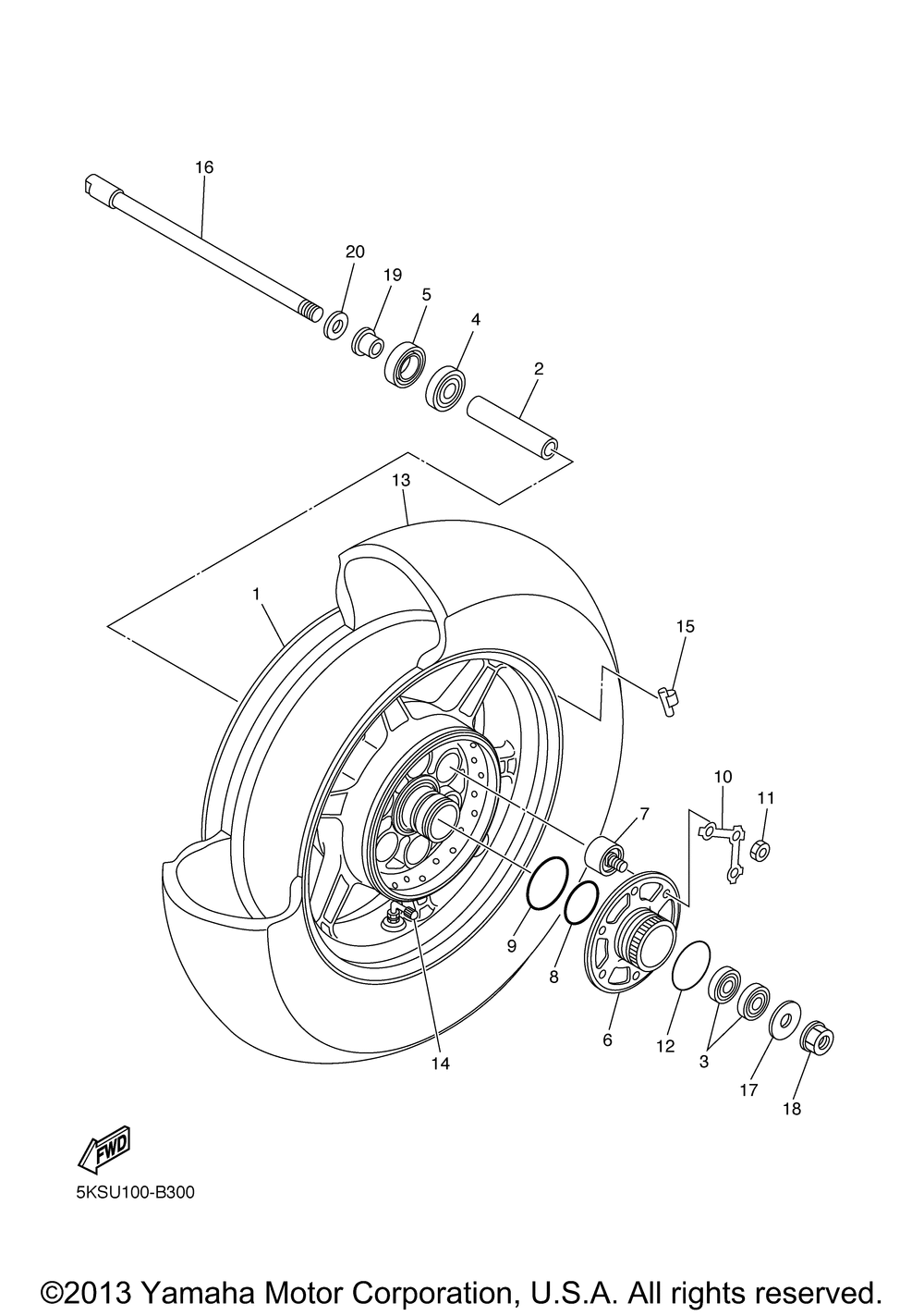 Rear wheel